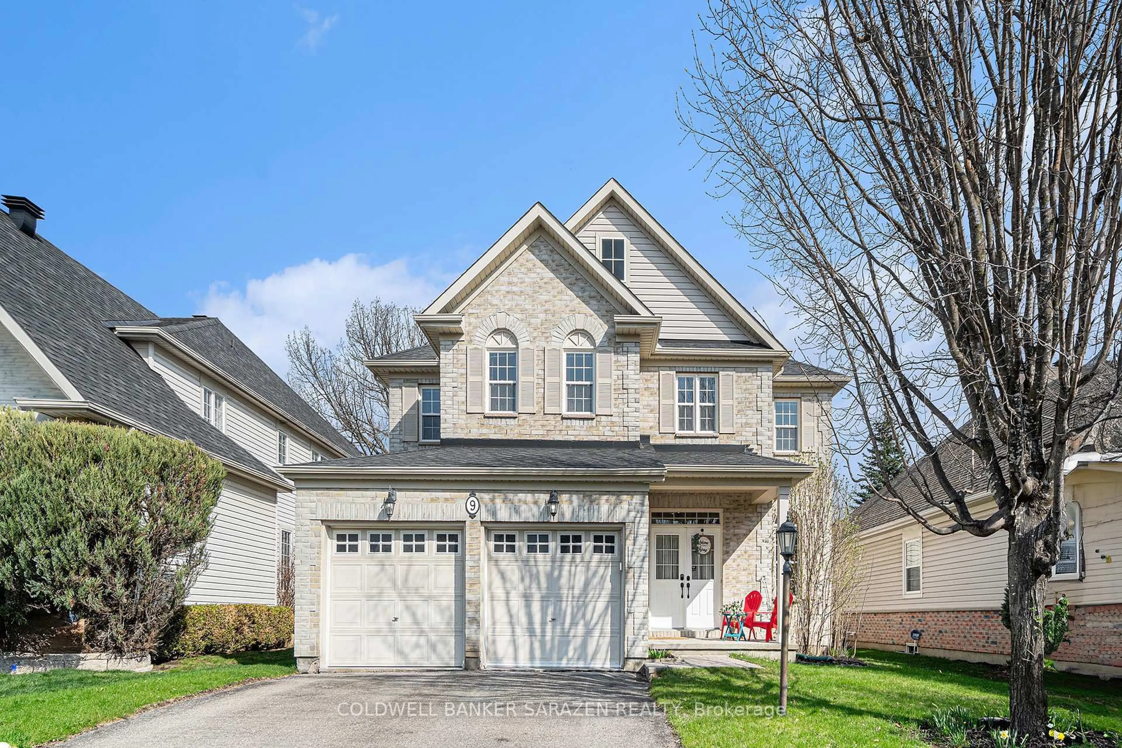 Home with brick exterior material, street for 9 LEATHERWOOD Cres, Nepean Ontario K2J 4X8