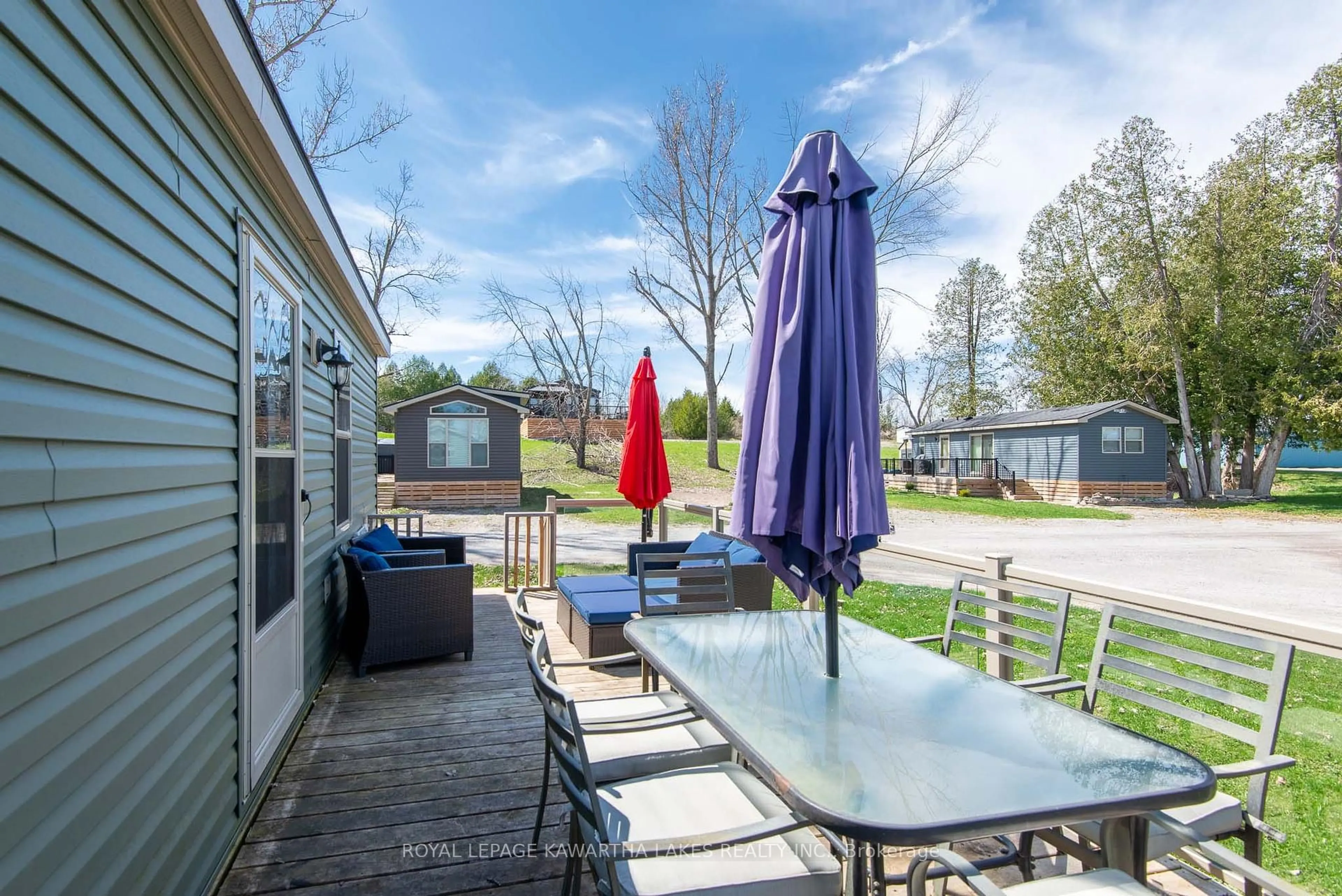 Patio, water/lake/river/ocean view for 657 Thunder Bridge Rd #27, Kawartha Lakes Ontario K9V 4R1