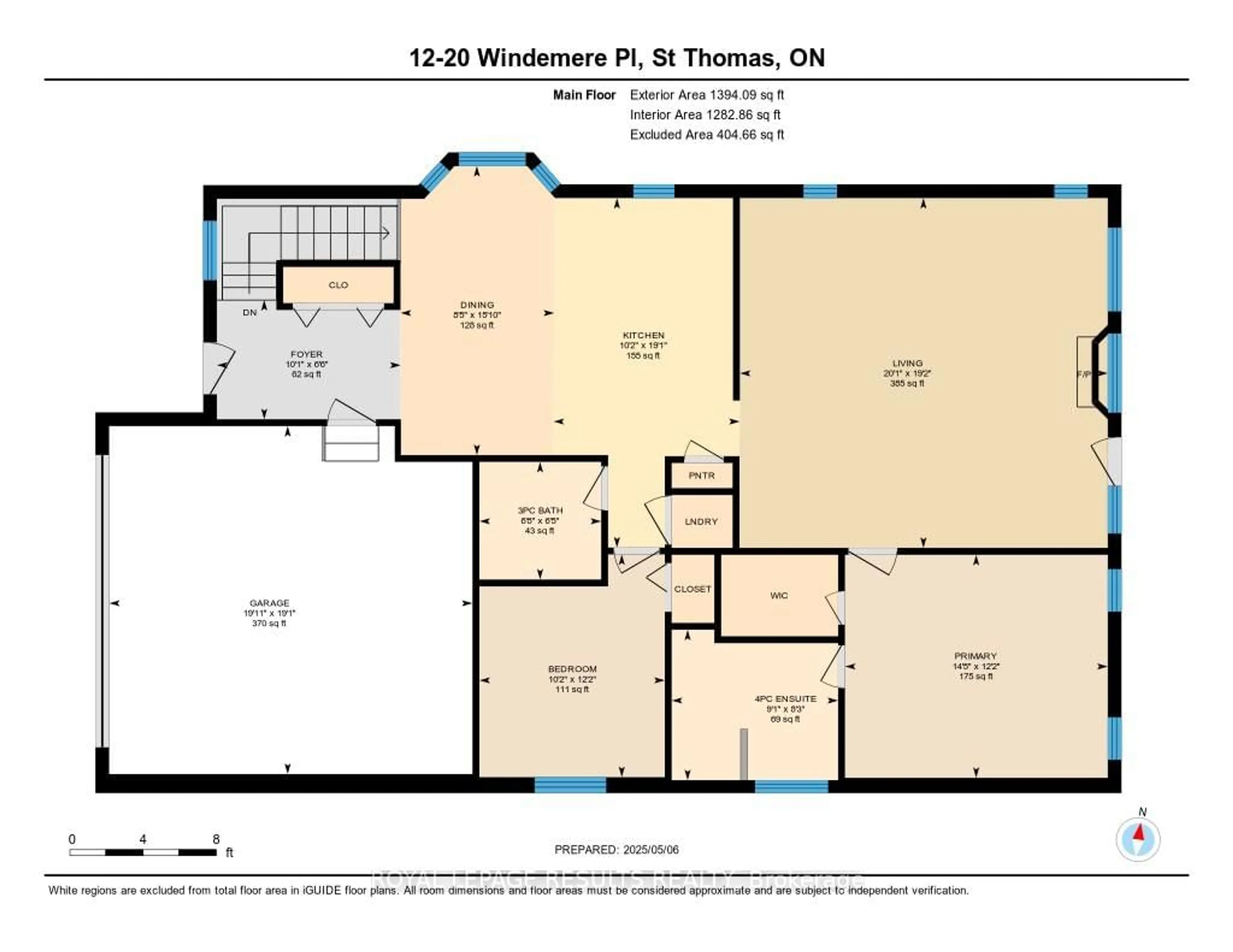 Floor plan for 20 Windemere Pl #12, St. Thomas Ontario N5R 6H6