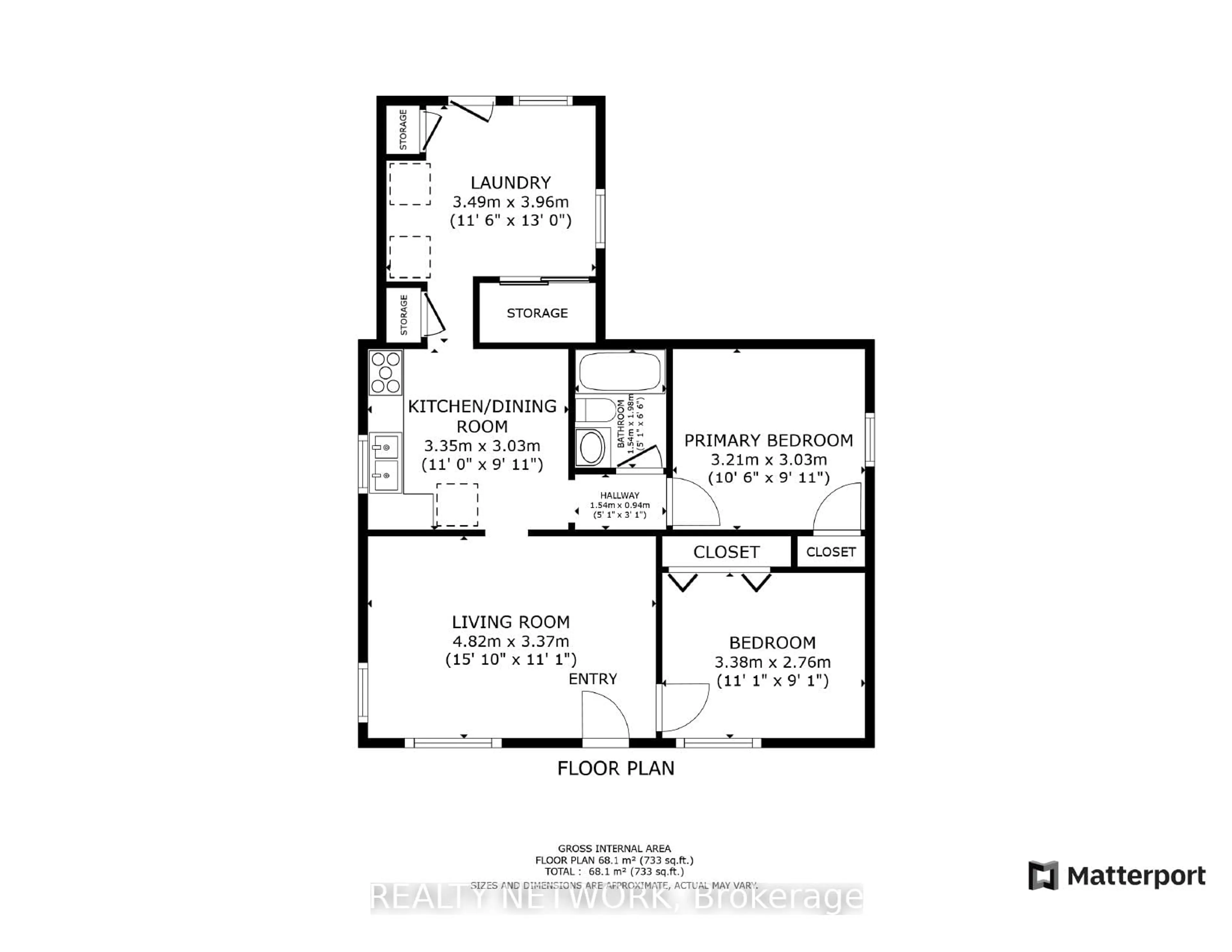 Floor plan for 109 Dodson St, Hamilton Ontario L9A 3K8