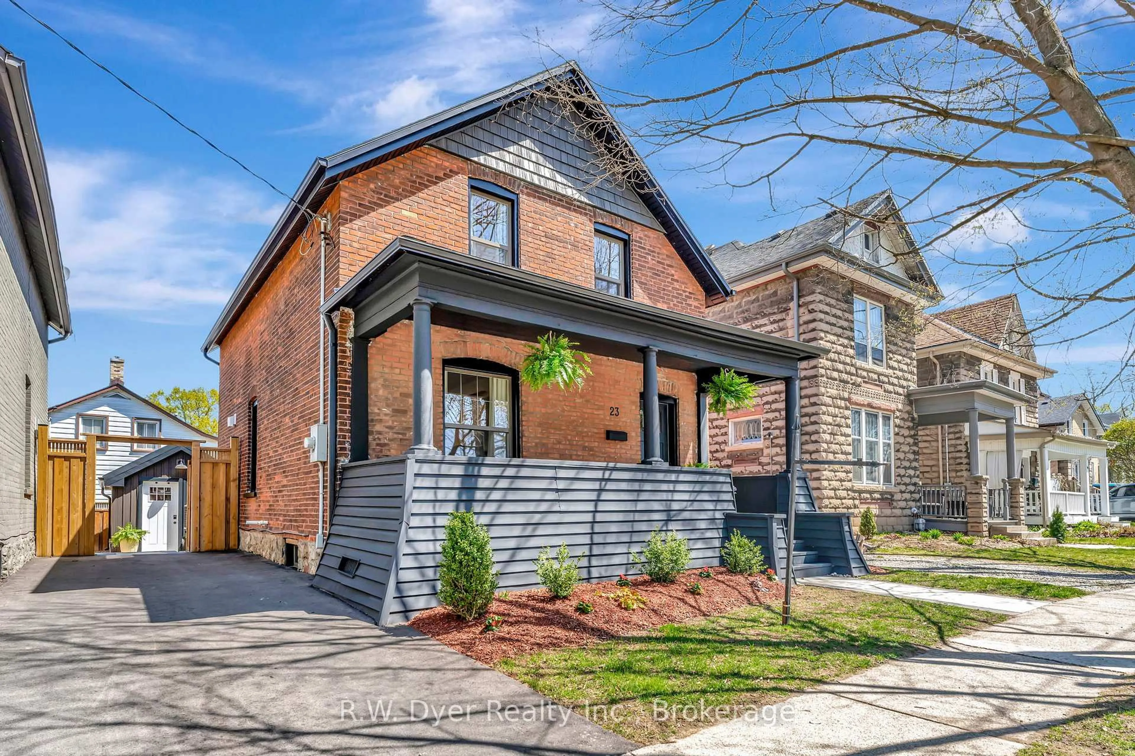 Home with brick exterior material, street for 23 Banfield St, Brant Ontario N3L 2Y5