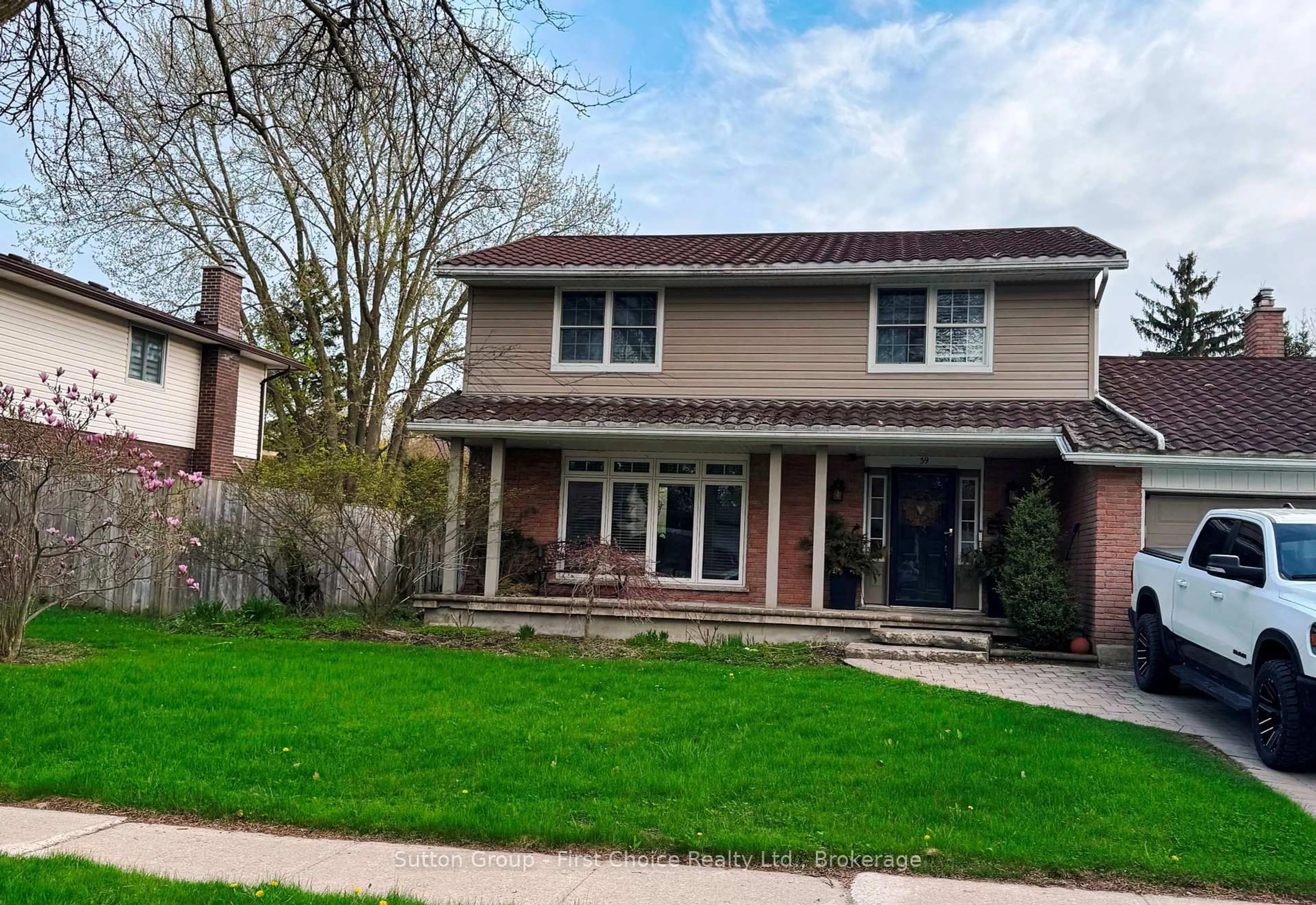 Home with brick exterior material, street for 39 Park Lane Dr, Stratford Ontario N5A 5C1