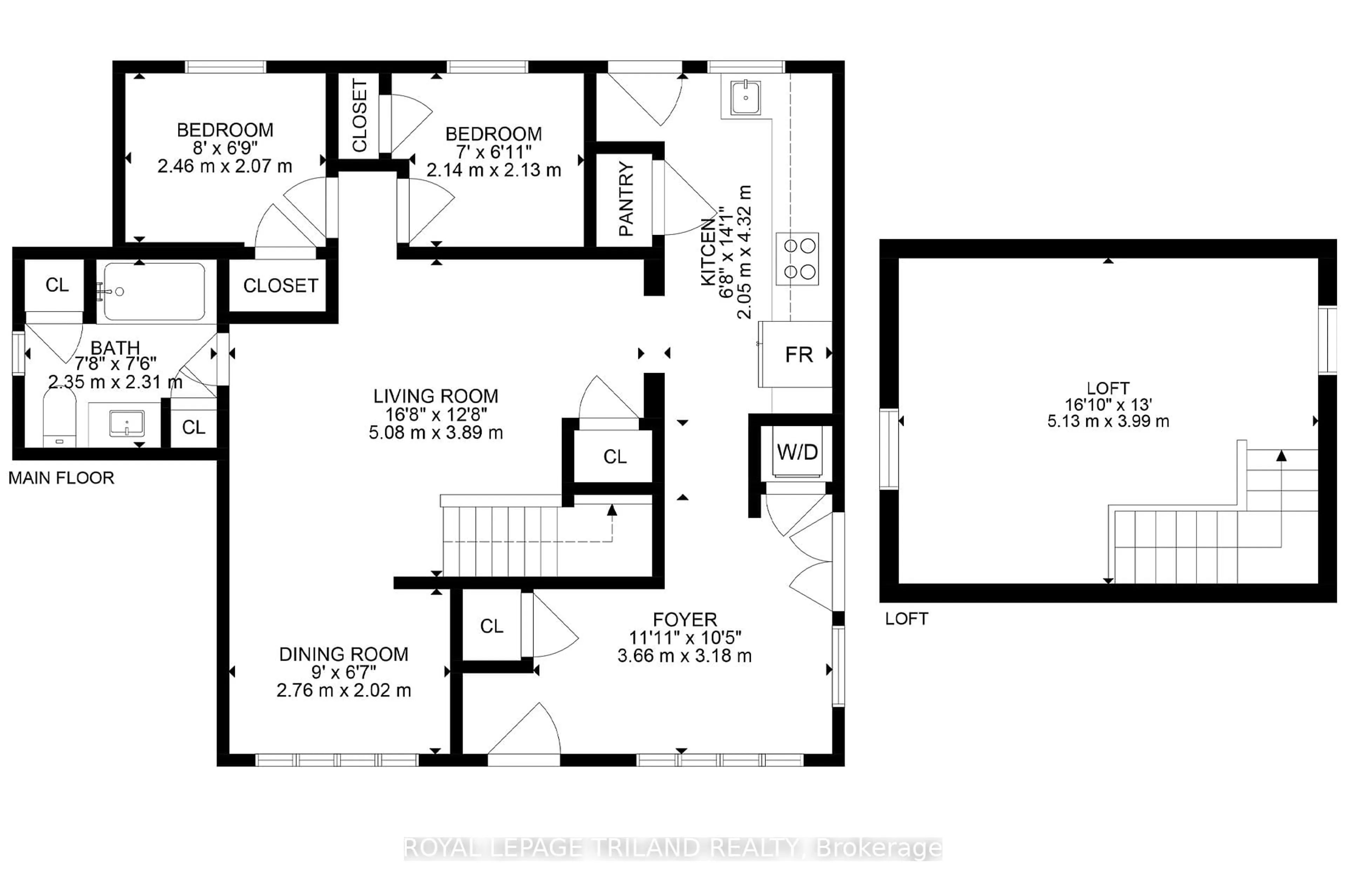 Floor plan for 12 Woodward Ave, Lambton Shores Ontario N0M 1T0