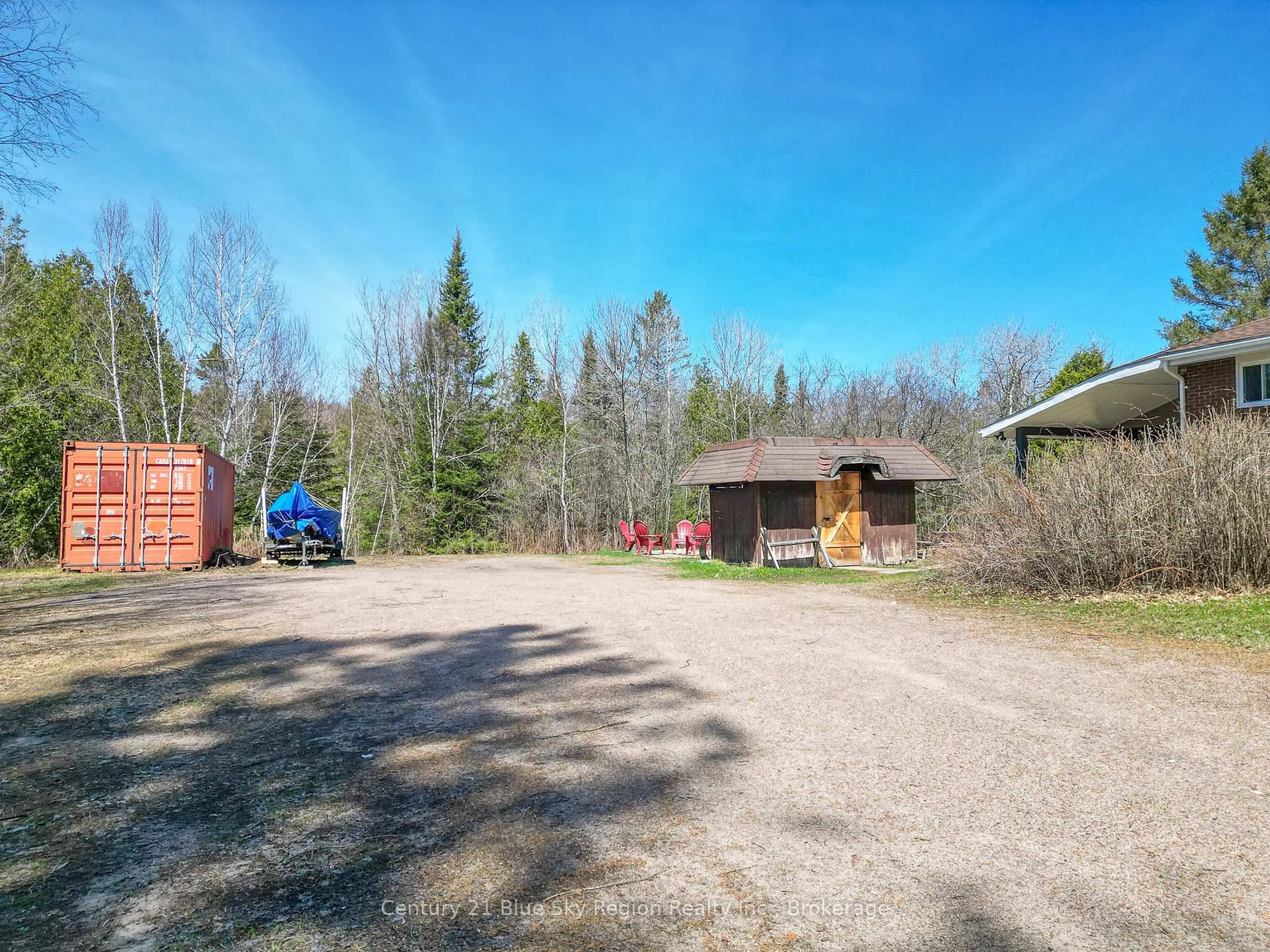 A pic from outside/outdoor area/front of a property/back of a property/a pic from drone, unknown for 59 HIGHWAY 531 N/A, Bonfield Ontario P0H 1E0