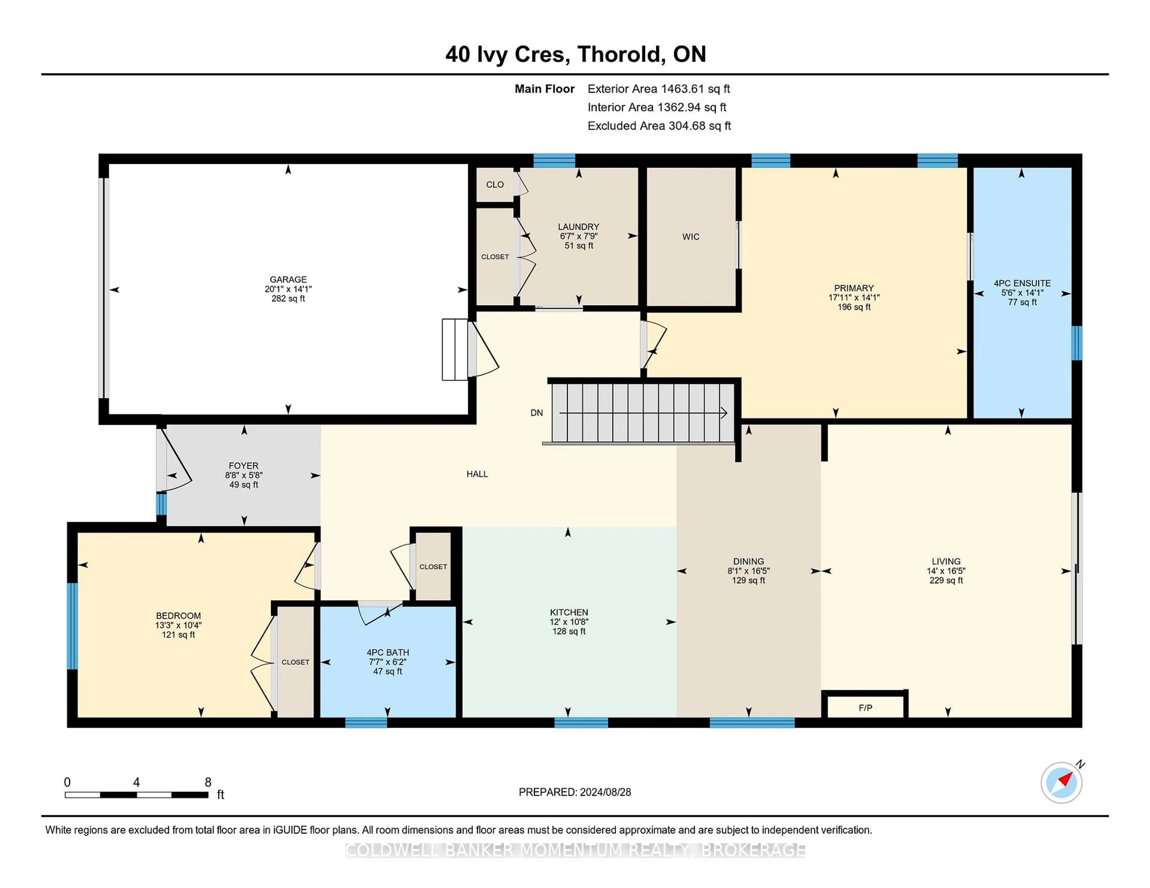 Floor plan for 40 IVY Cres, Thorold Ontario L2V 0J9