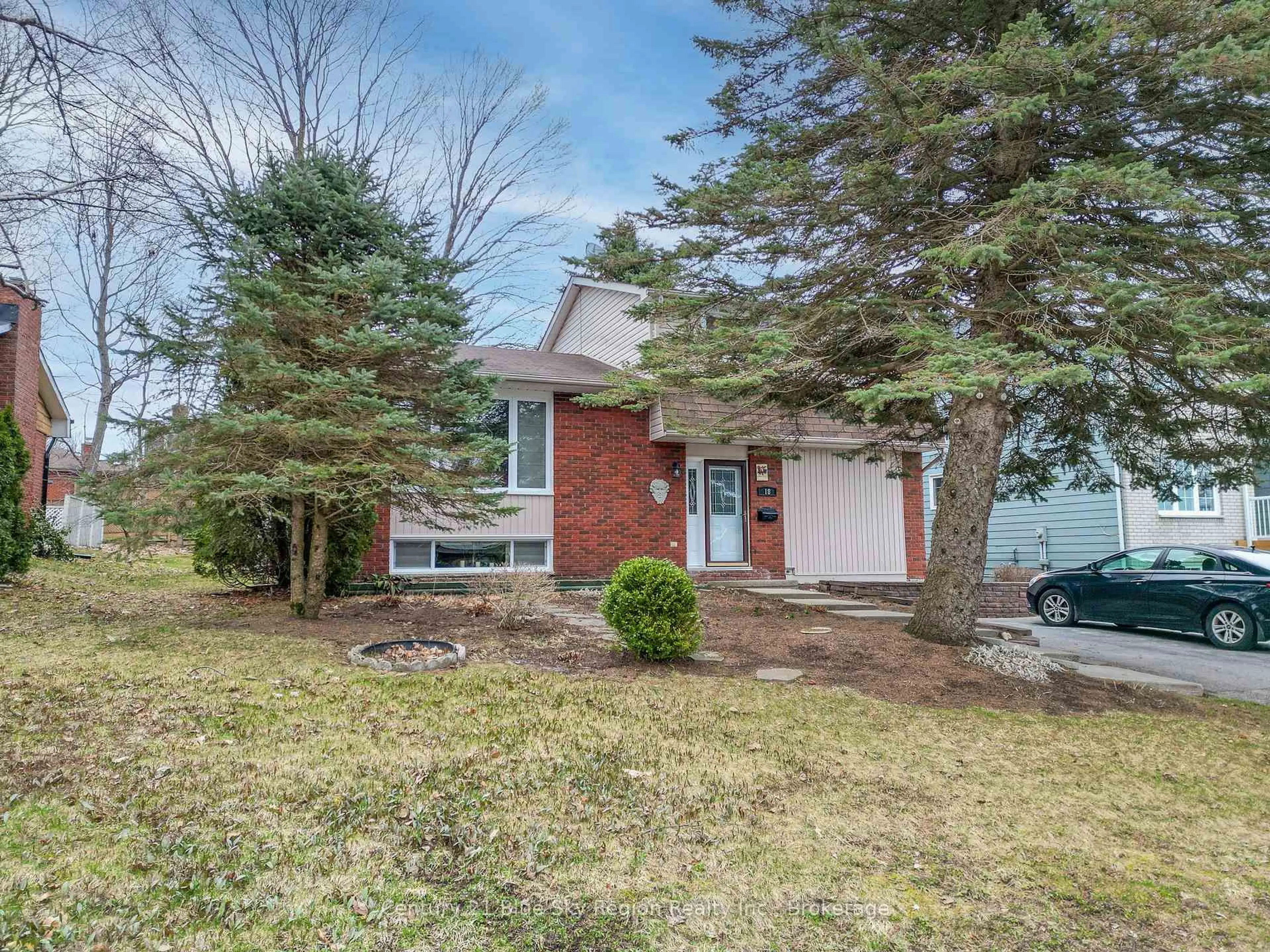 Home with brick exterior material, street for 18 Whippletree Dr, North Bay Ontario P1C 1B8