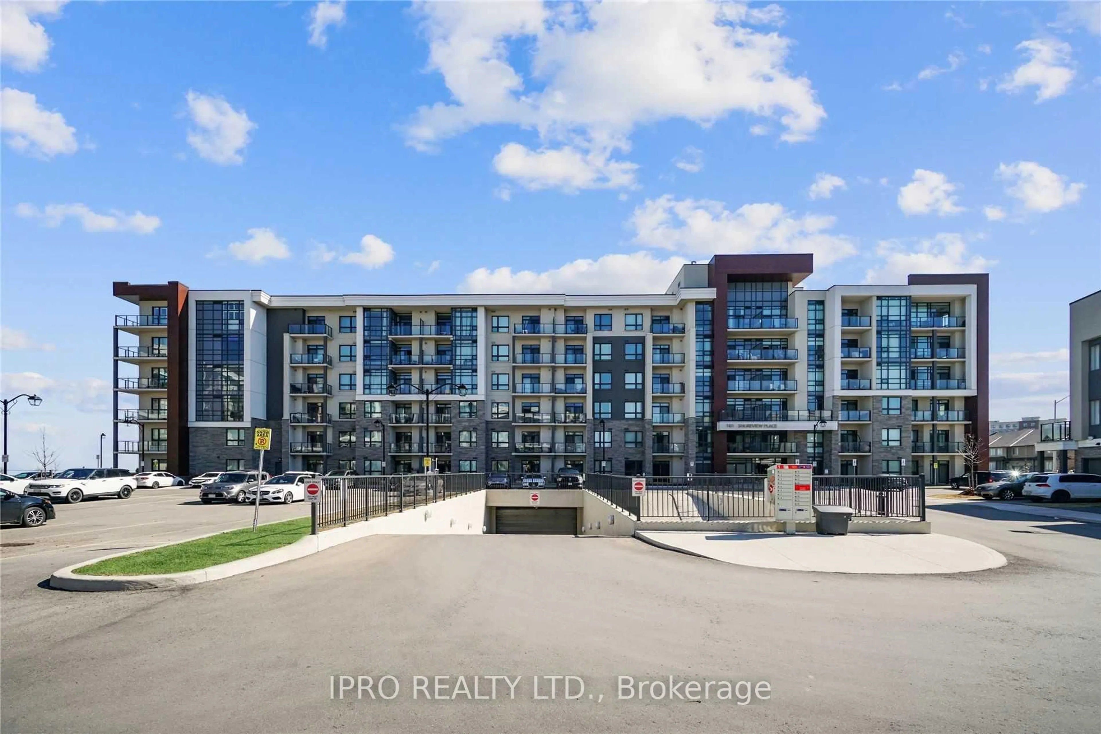 A pic from outside/outdoor area/front of a property/back of a property/a pic from drone, water/lake/river/ocean view for 101 Shoreview Pl #326, Hamilton Ontario L8E 0K2