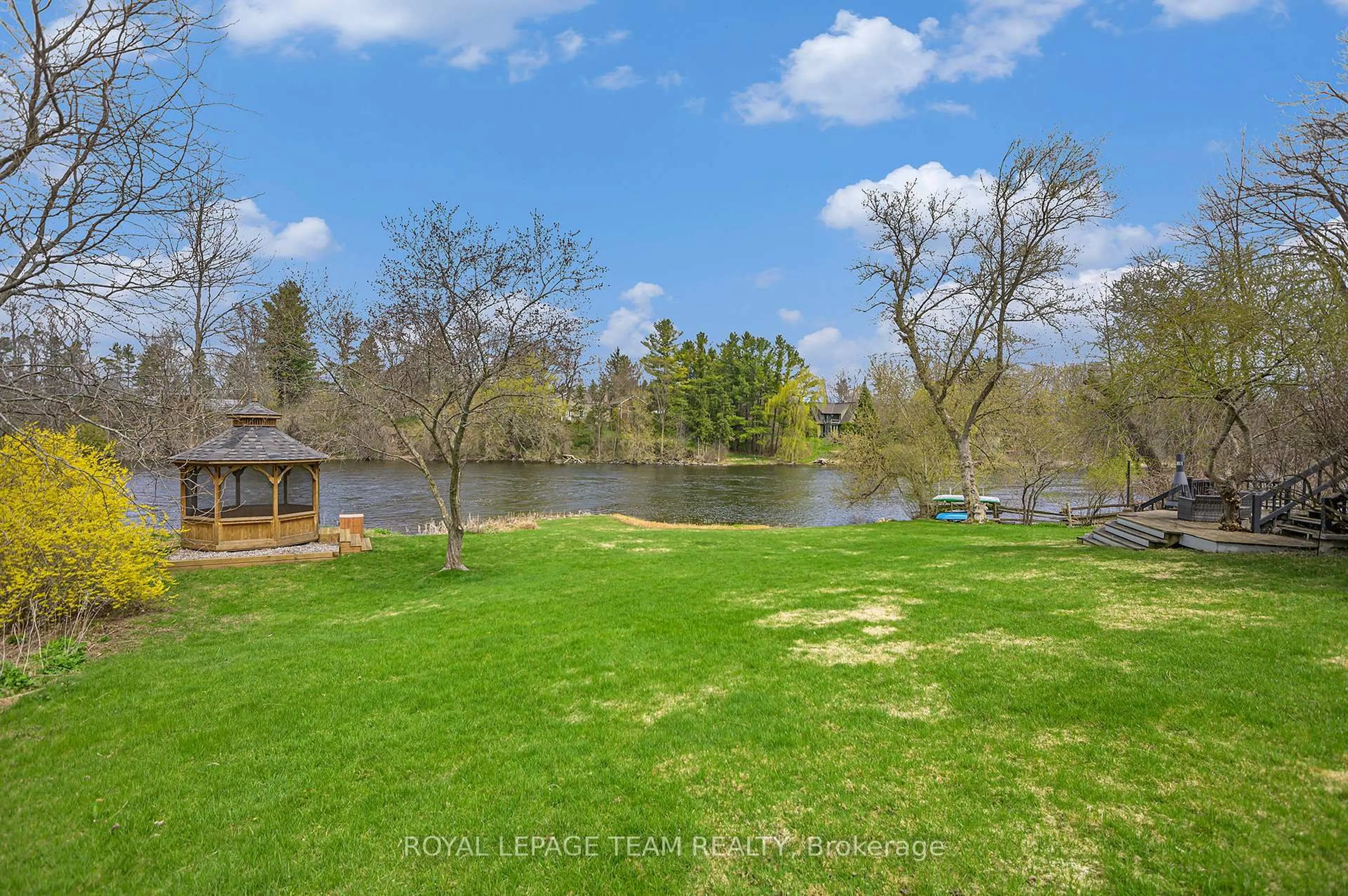A pic from outside/outdoor area/front of a property/back of a property/a pic from drone, water/lake/river/ocean view for 6 Henry St, North Grenville Ontario K0G 1B0