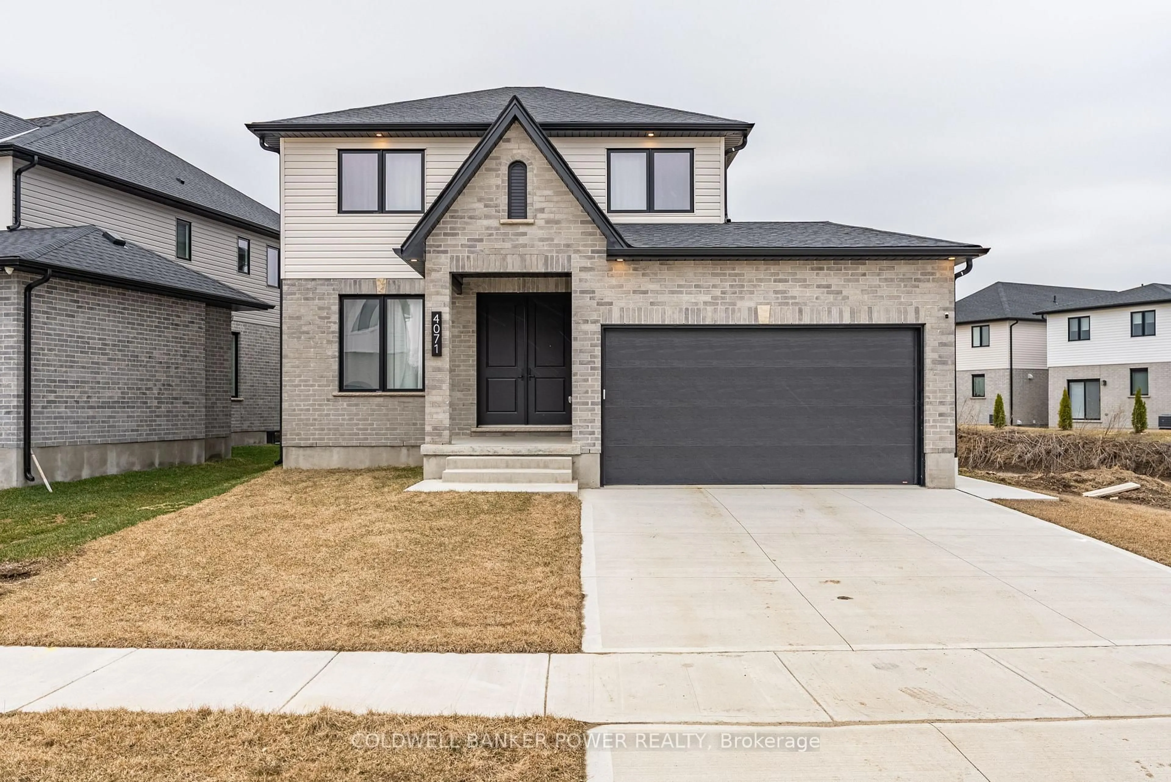 Home with brick exterior material, street for 4071 Big Leaf Tr, London South Ontario N6P 1H5