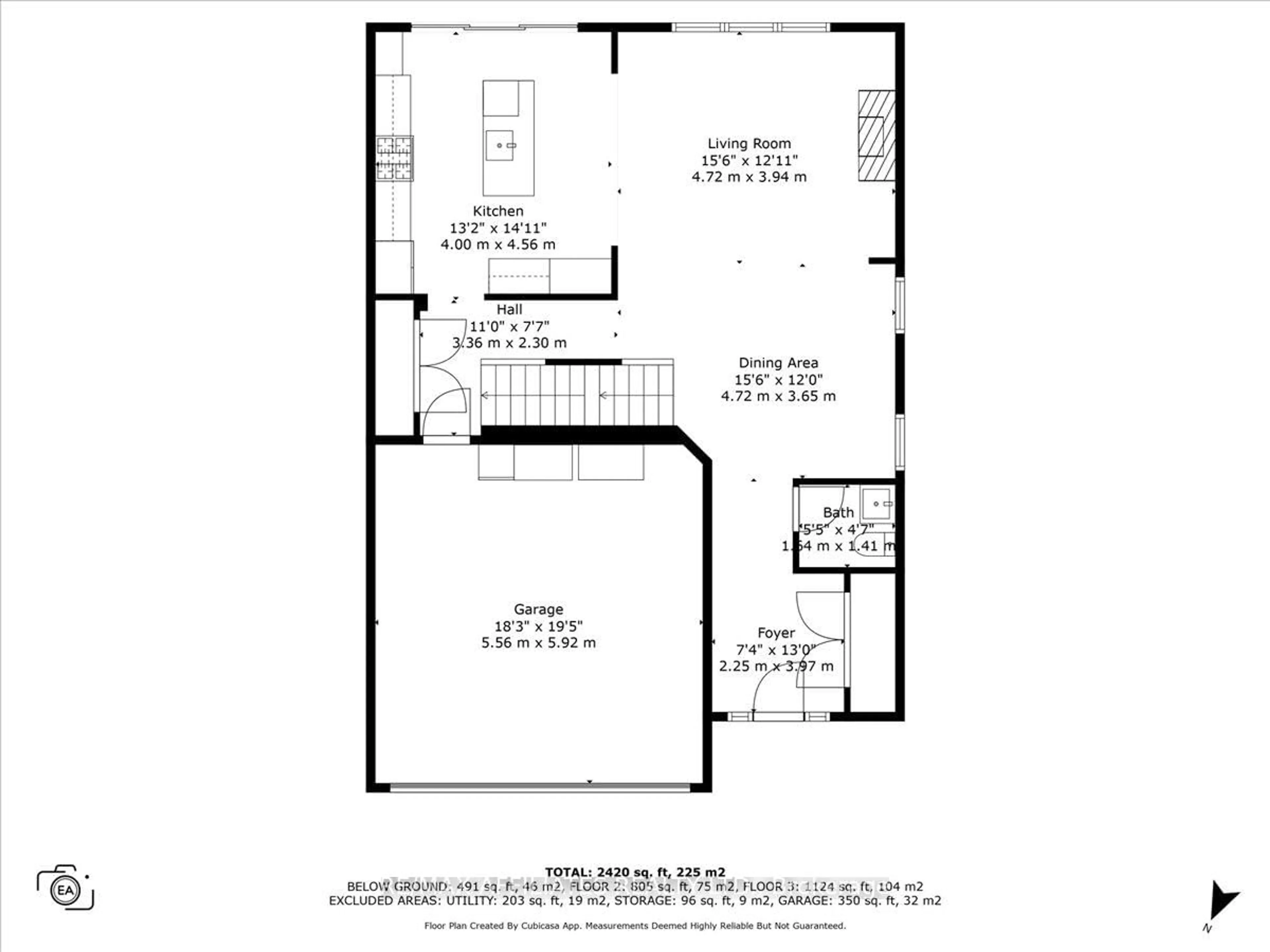 Floor plan for 375 Hepatica Way, Ottawa Ontario K4A 0Z1