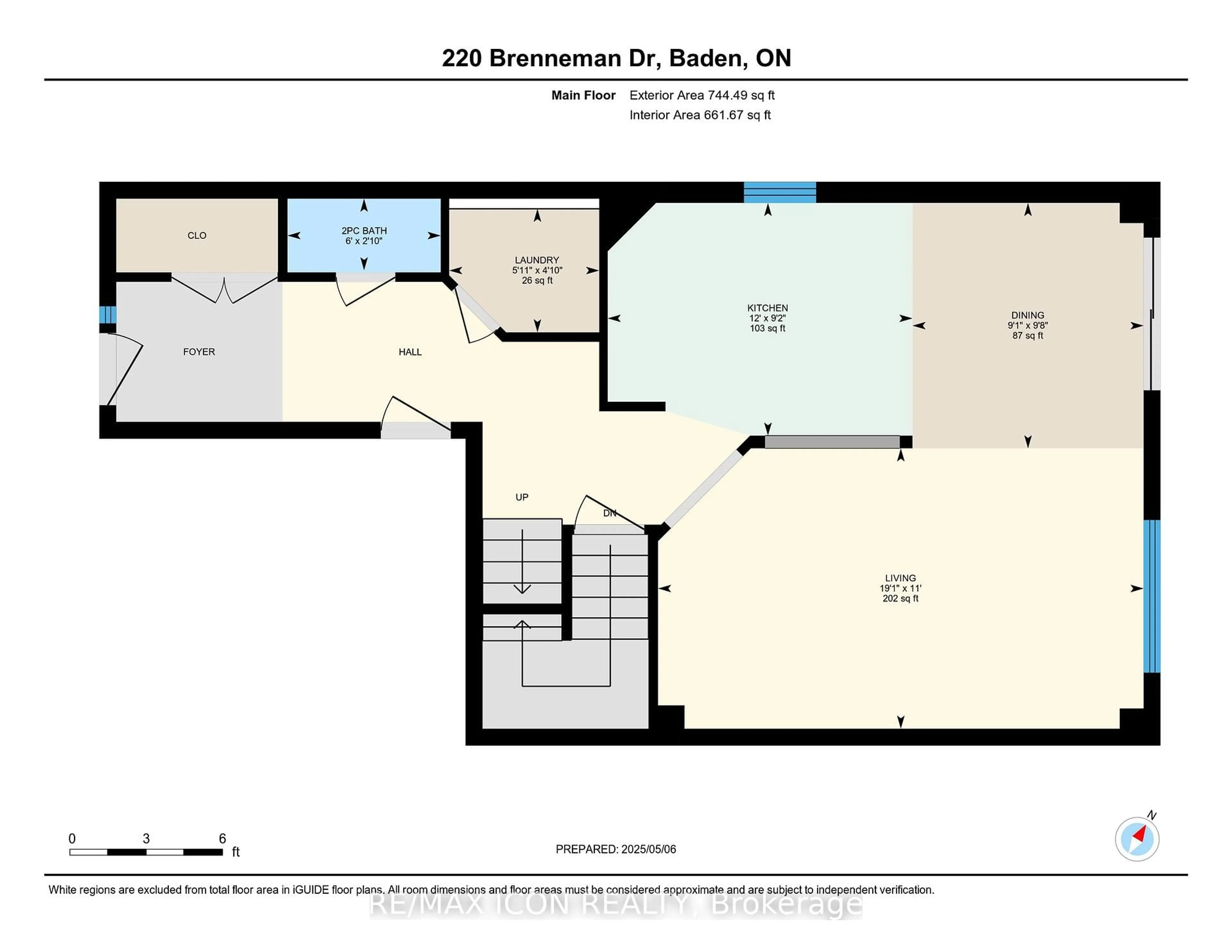 Floor plan for 220 Brenneman Dr, Wilmot Ontario N3A 4N2