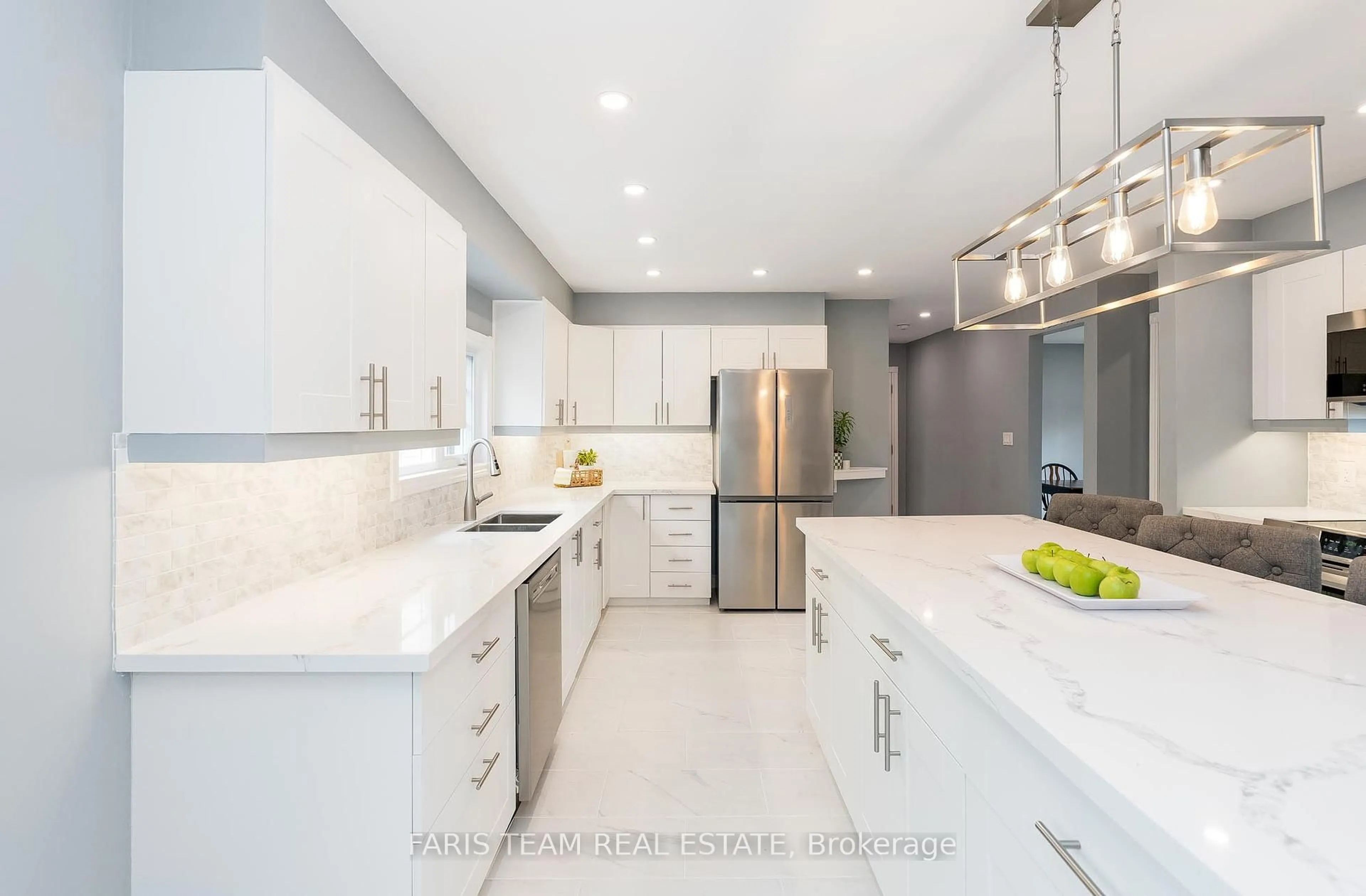 Contemporary kitchen, ceramic/tile floor for 15 Lankin Ave, Bracebridge Ontario P1L 1Y4