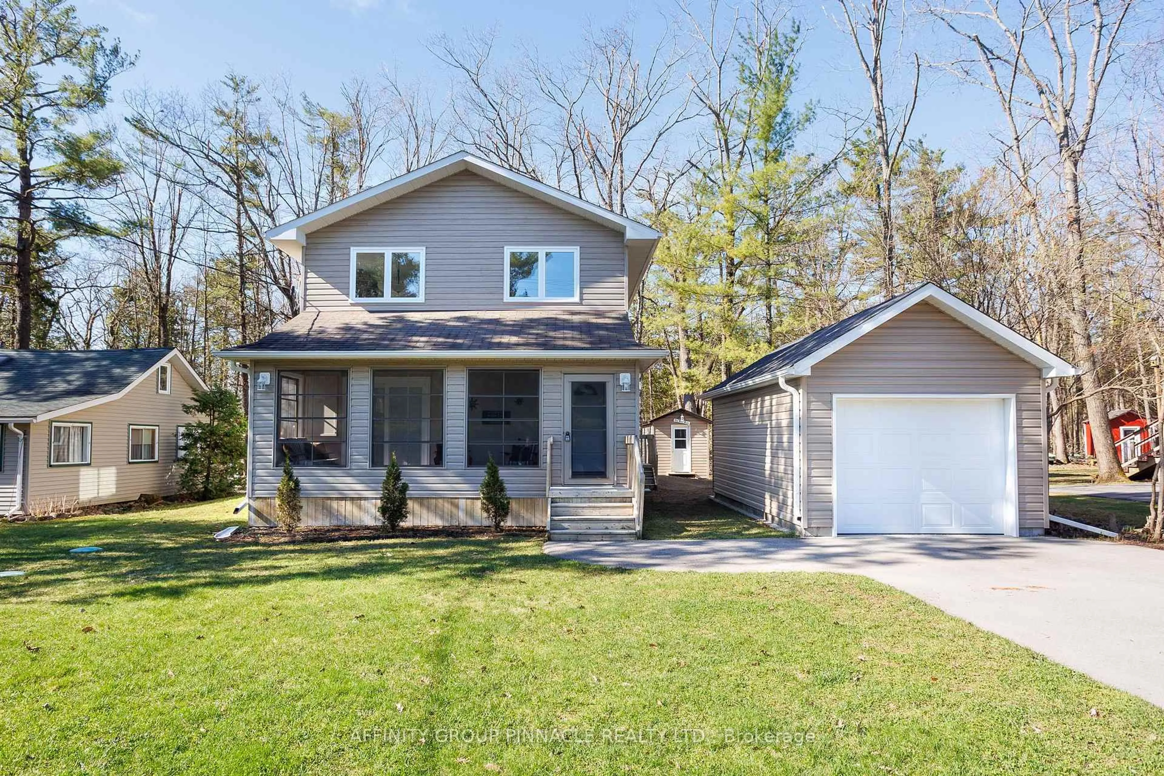 Home with vinyl exterior material, street for 34 Pleasant View Dr, Kawartha Lakes Ontario K0M 1N0