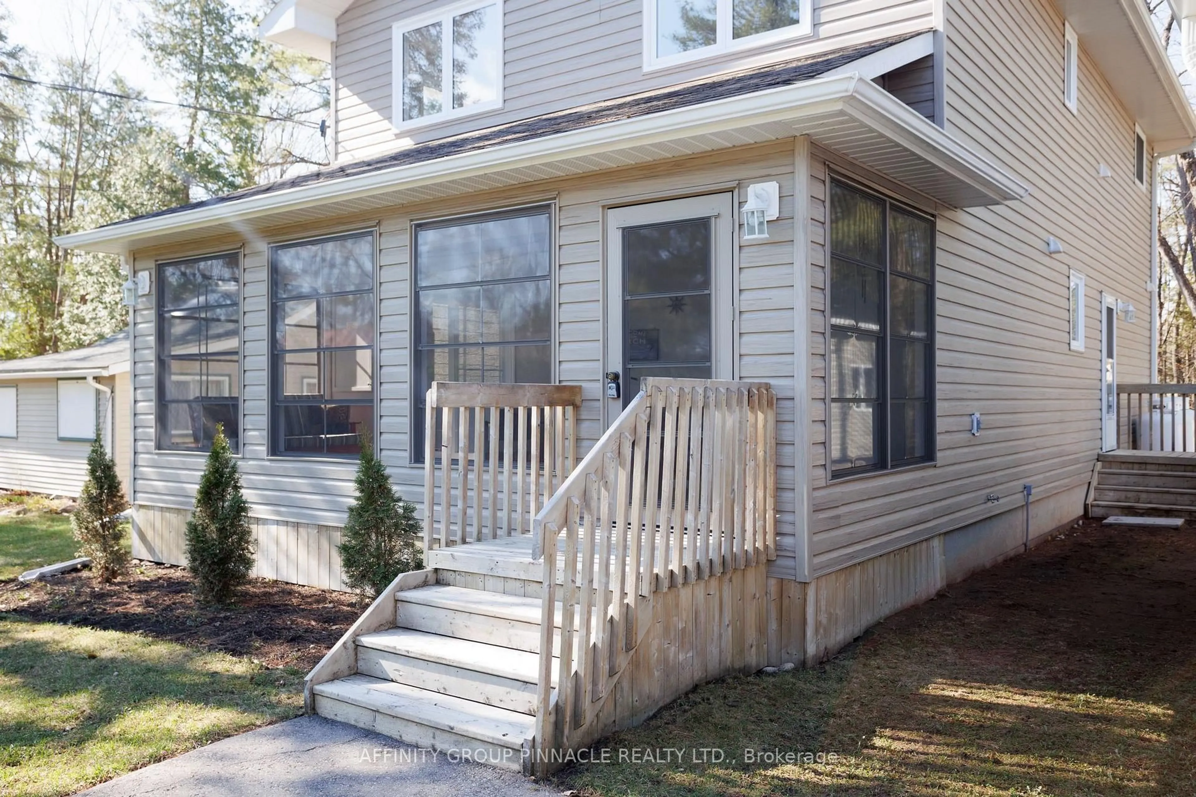 Home with vinyl exterior material, street for 34 Pleasant View Dr, Kawartha Lakes Ontario K0M 1N0