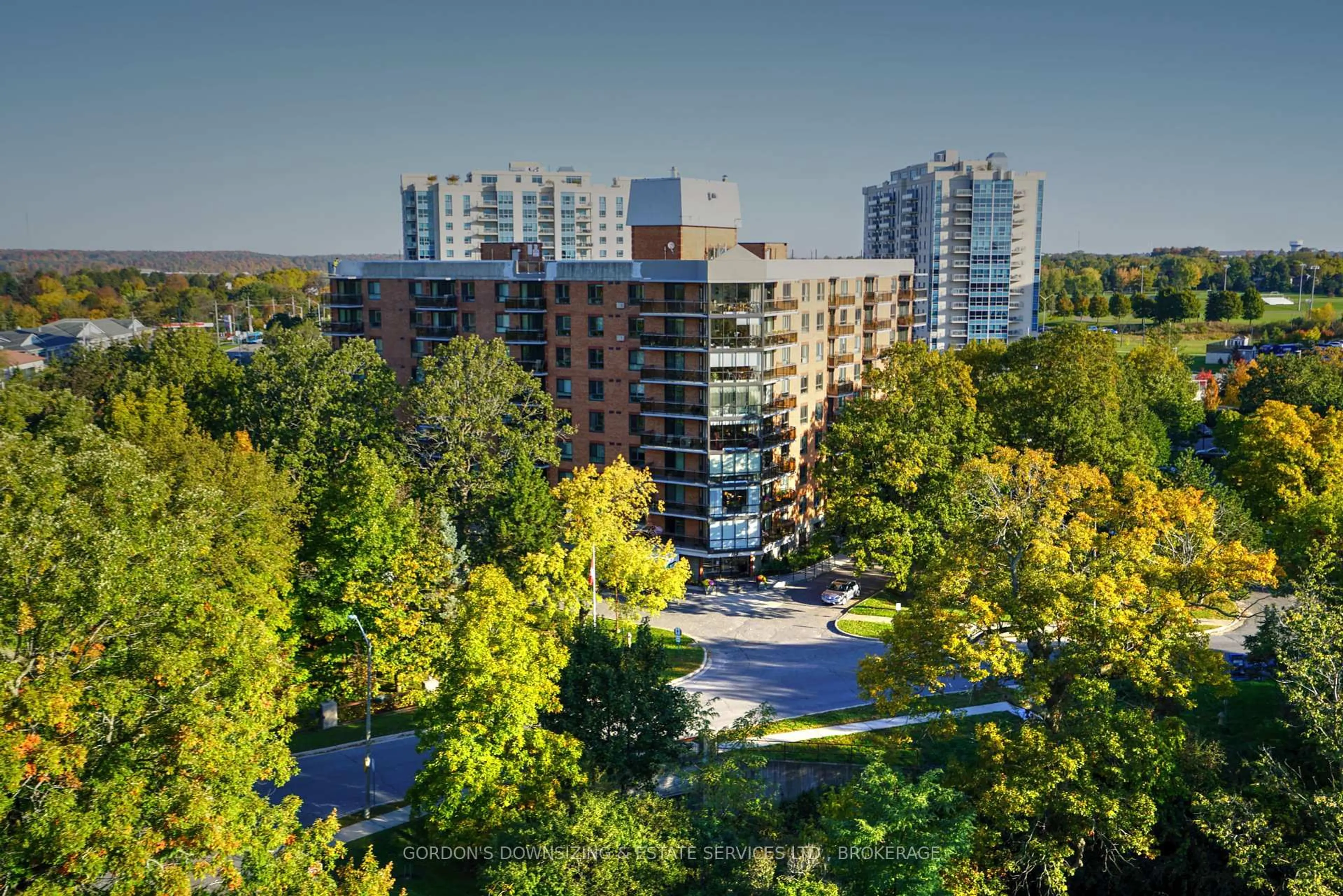 A pic from outside/outdoor area/front of a property/back of a property/a pic from drone, city buildings view from balcony for 115 Barrett Crt #606, Kingston Ontario K7L 5H6