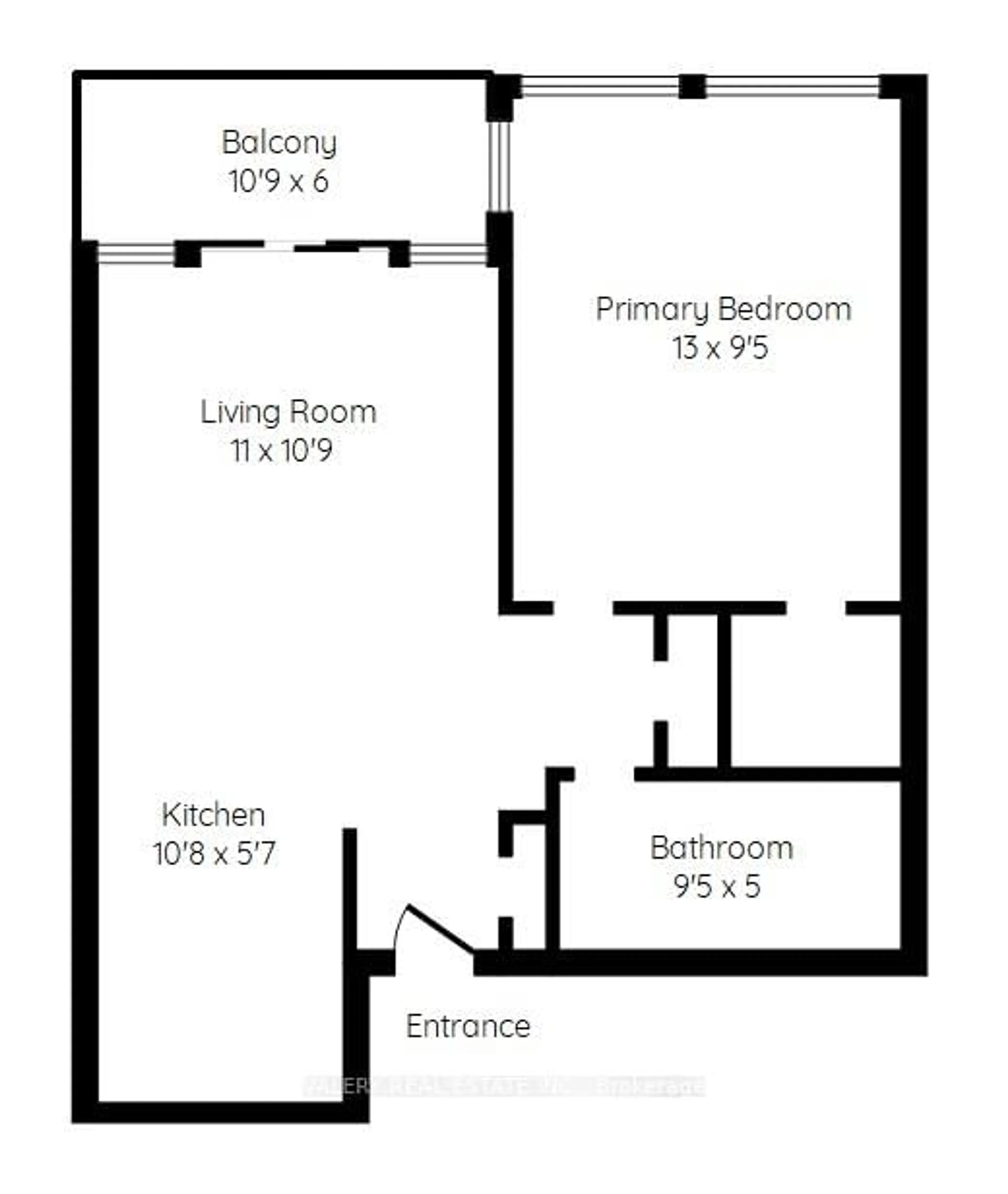 Floor plan for 150 Charlton Ave #3305, Hamilton Ontario L8N 3X3