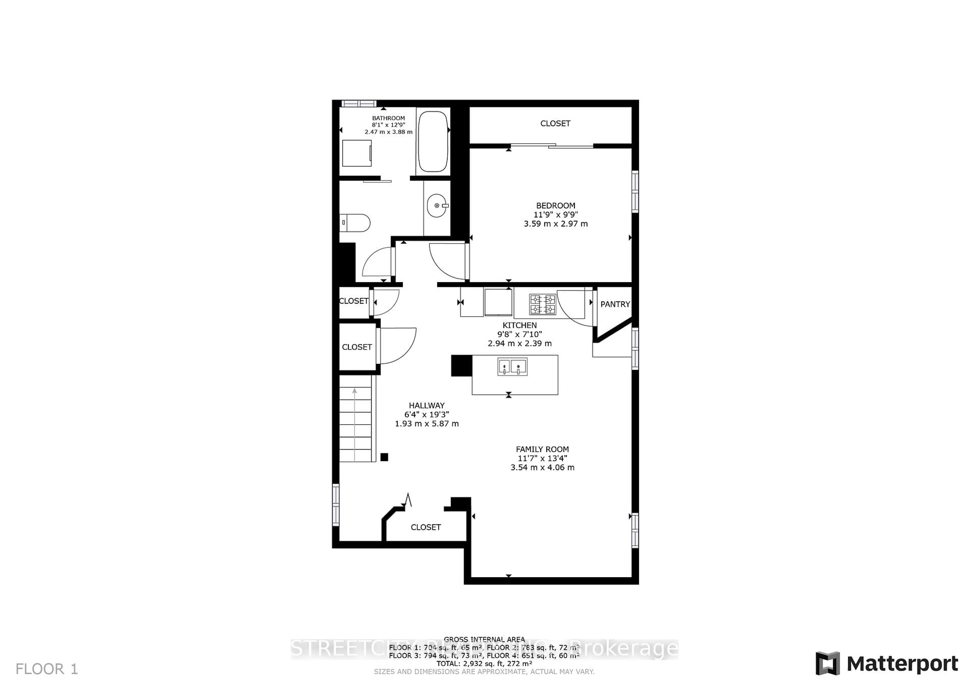 Floor plan for 233 Ridout St, London South Ontario N6C 3Y3