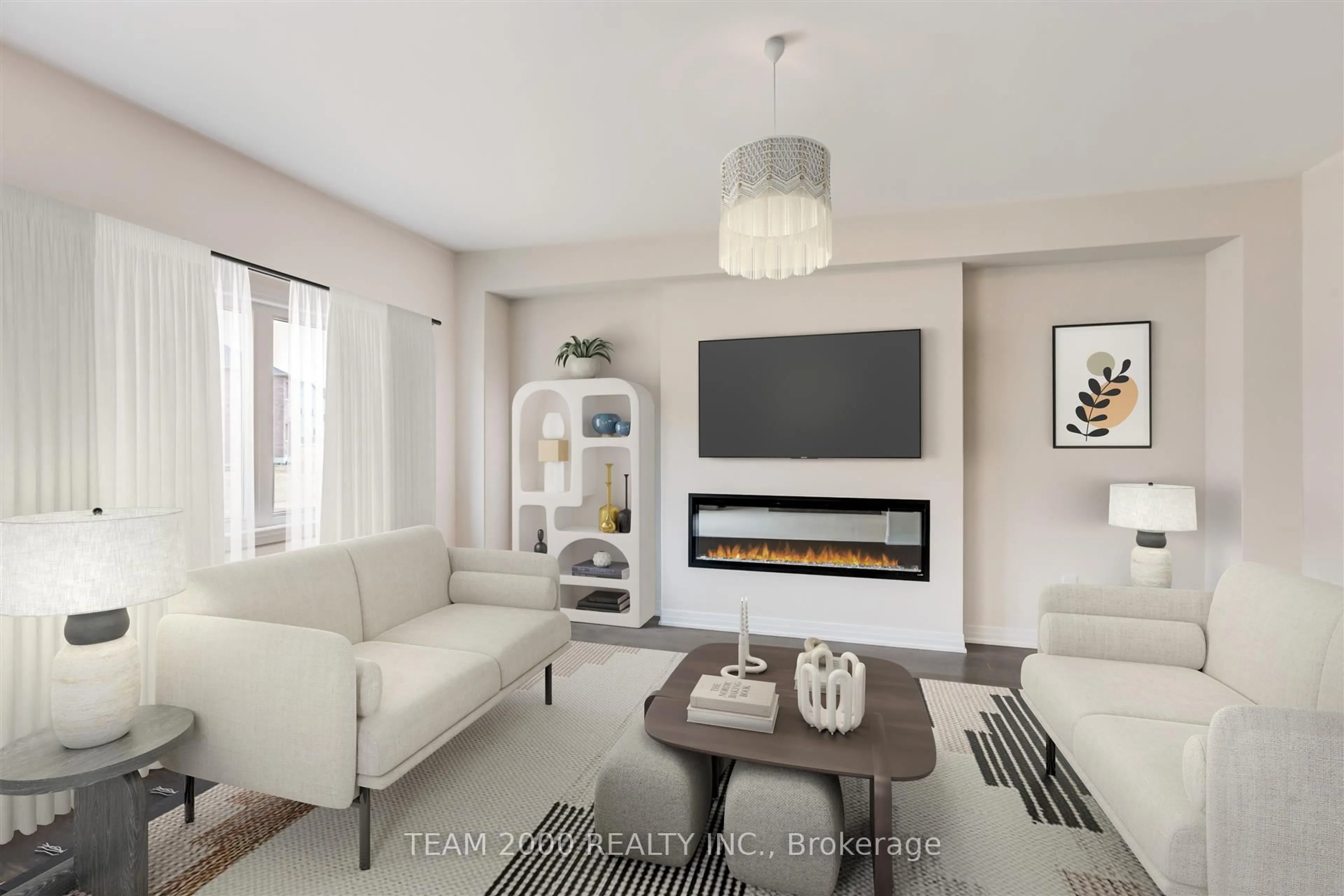 Living room with furniture, unknown for 117 Waters Way, Wellington North Ontario N0G 1A0