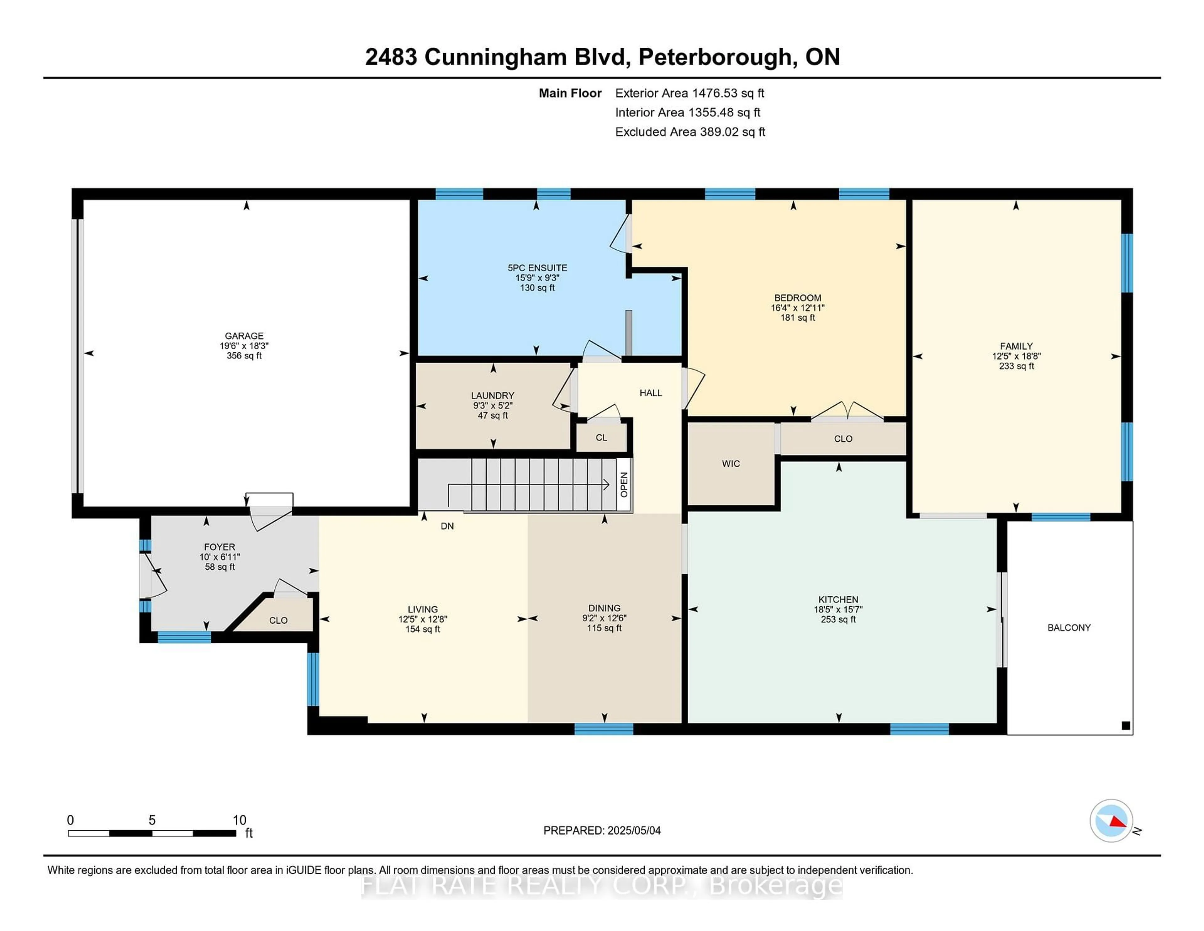 Floor plan for 2483 Cunningham Blvd, Peterborough Ontario K9H 0B2