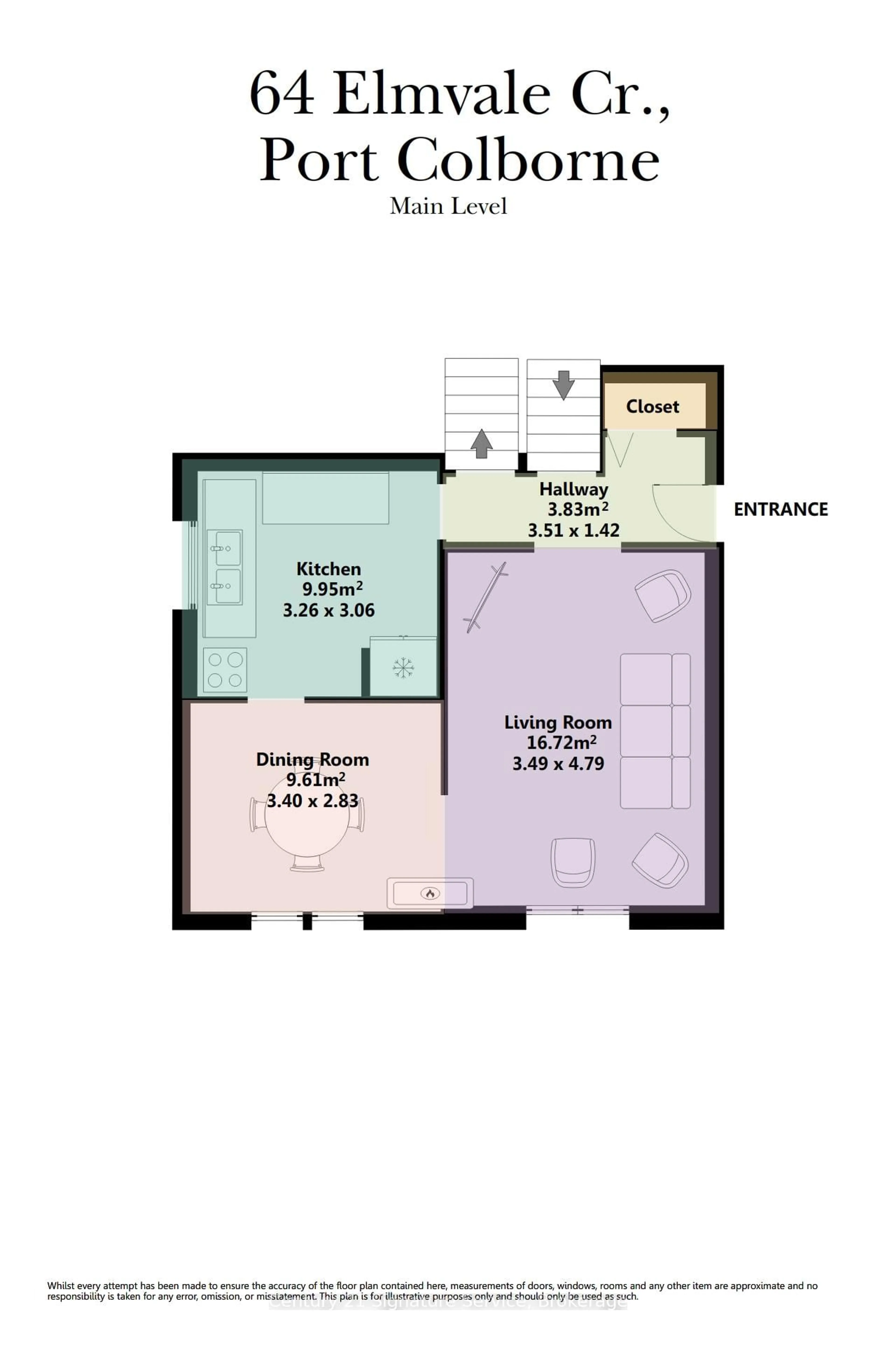 Floor plan for 64 Elmvale Cres, Port Colborne Ontario L3K 5X2