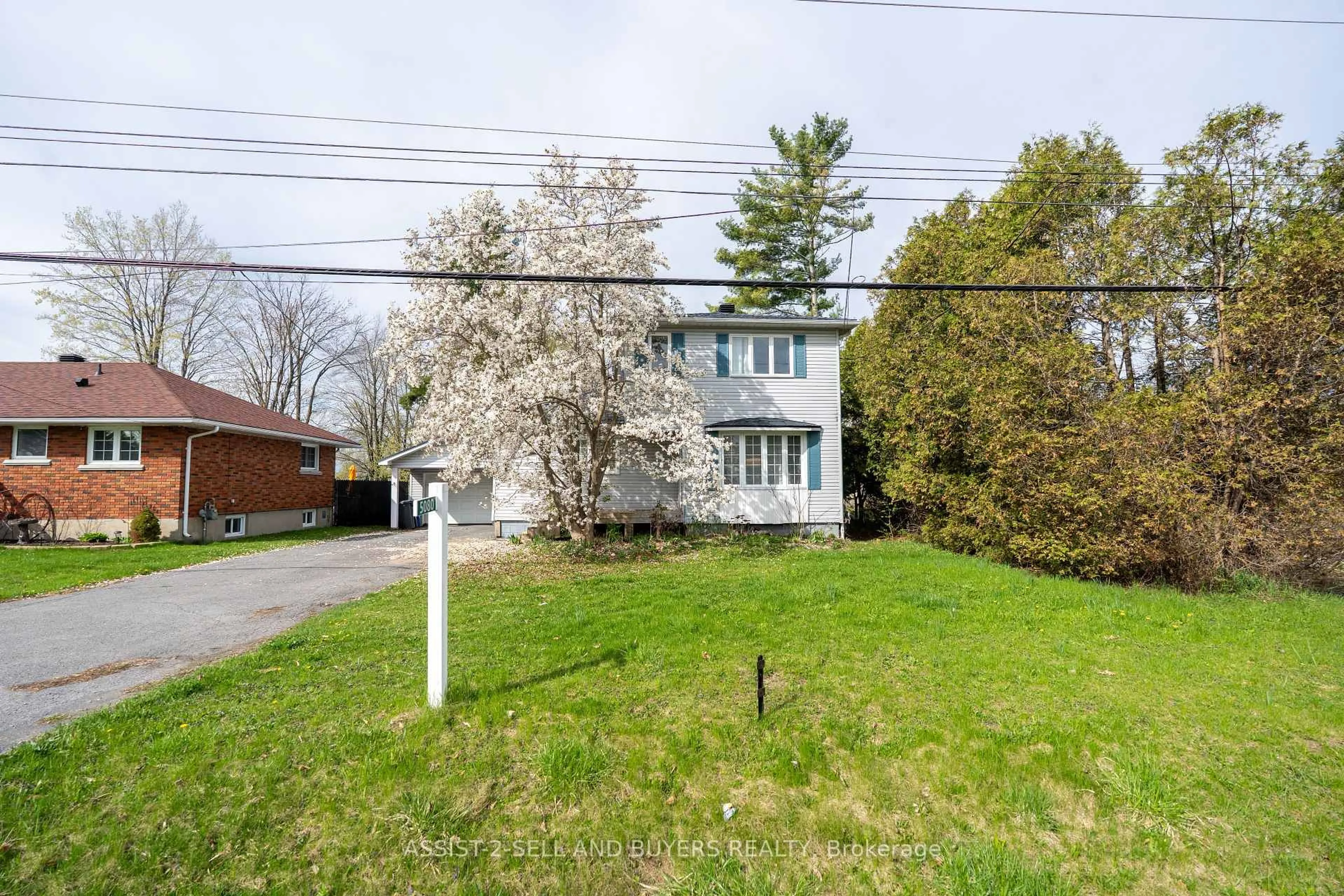 A pic from outside/outdoor area/front of a property/back of a property/a pic from drone, street for 5080 Highway 138 Highway, South Stormont Ontario K0C 2A0
