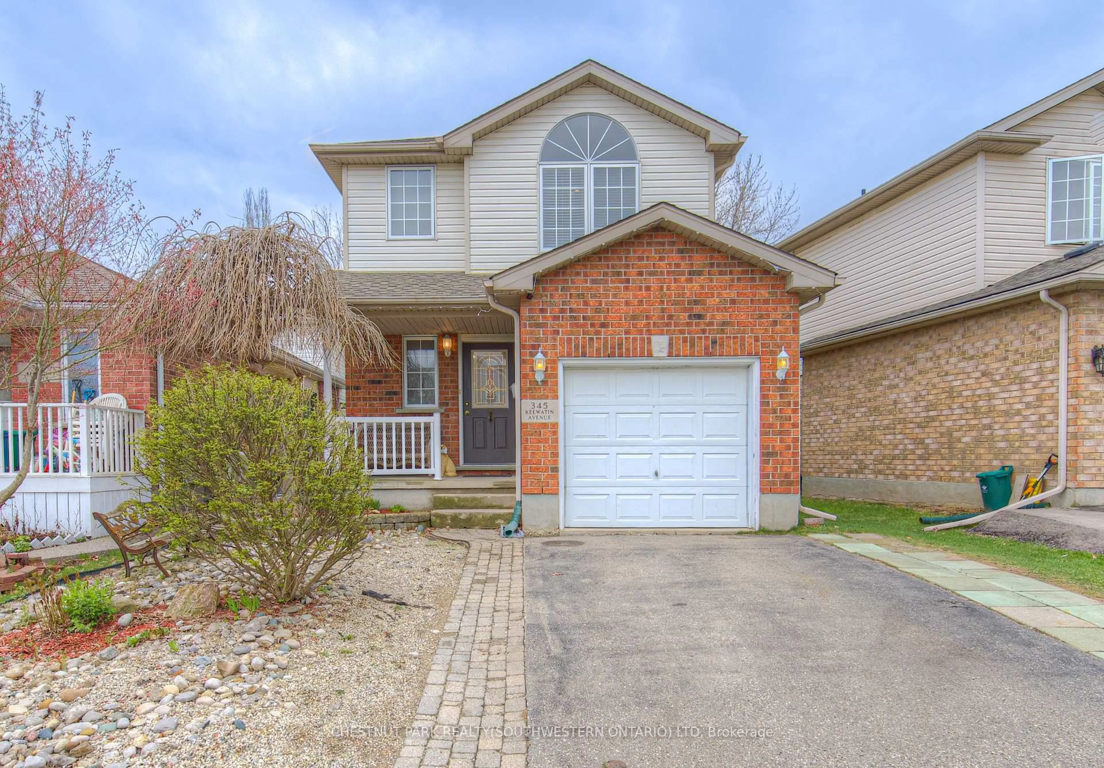 Home with brick exterior material, street for 345 Keewatin Ave, Kitchener Ontario N2B 3W2