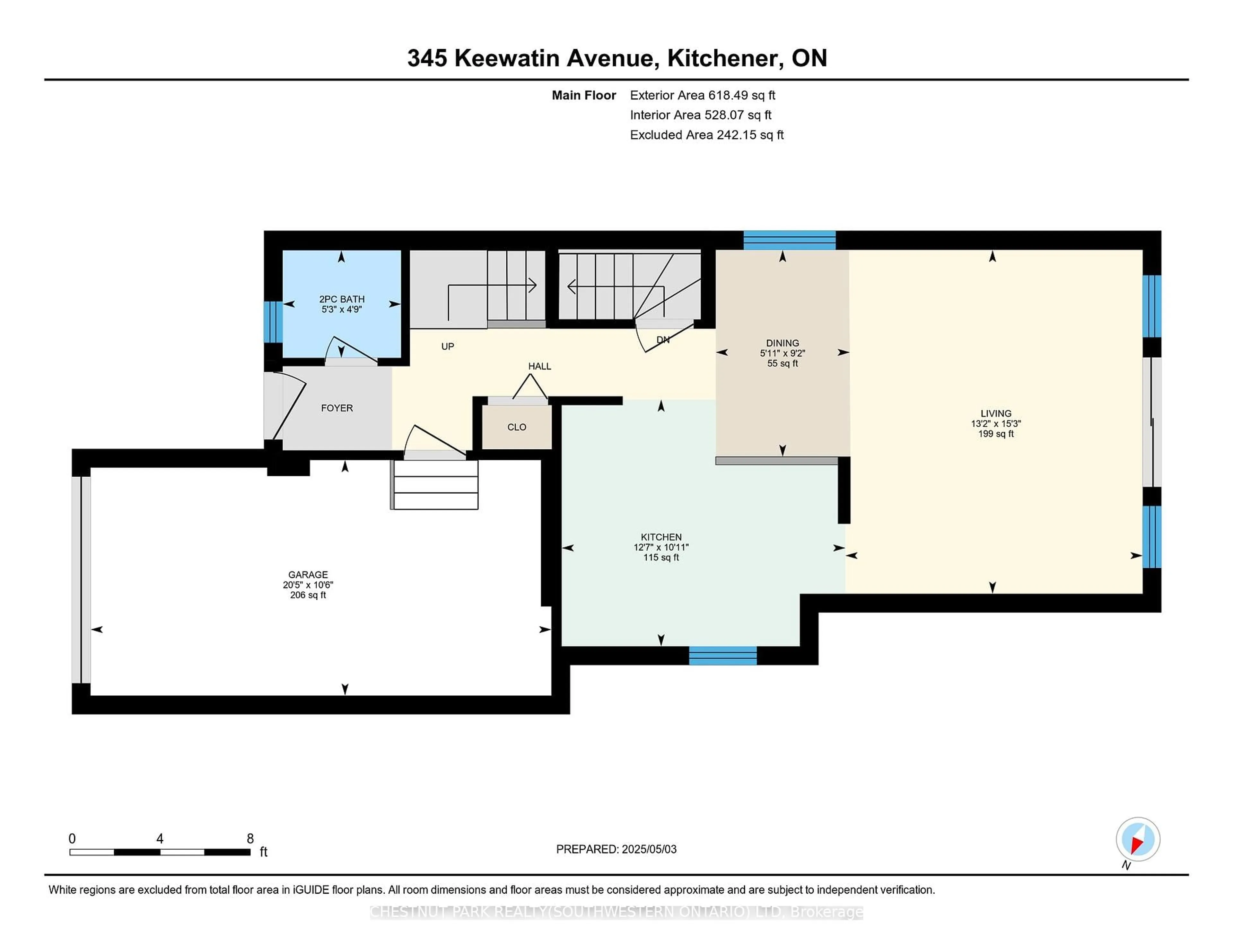 Floor plan for 345 Keewatin Ave, Kitchener Ontario N2B 3W2