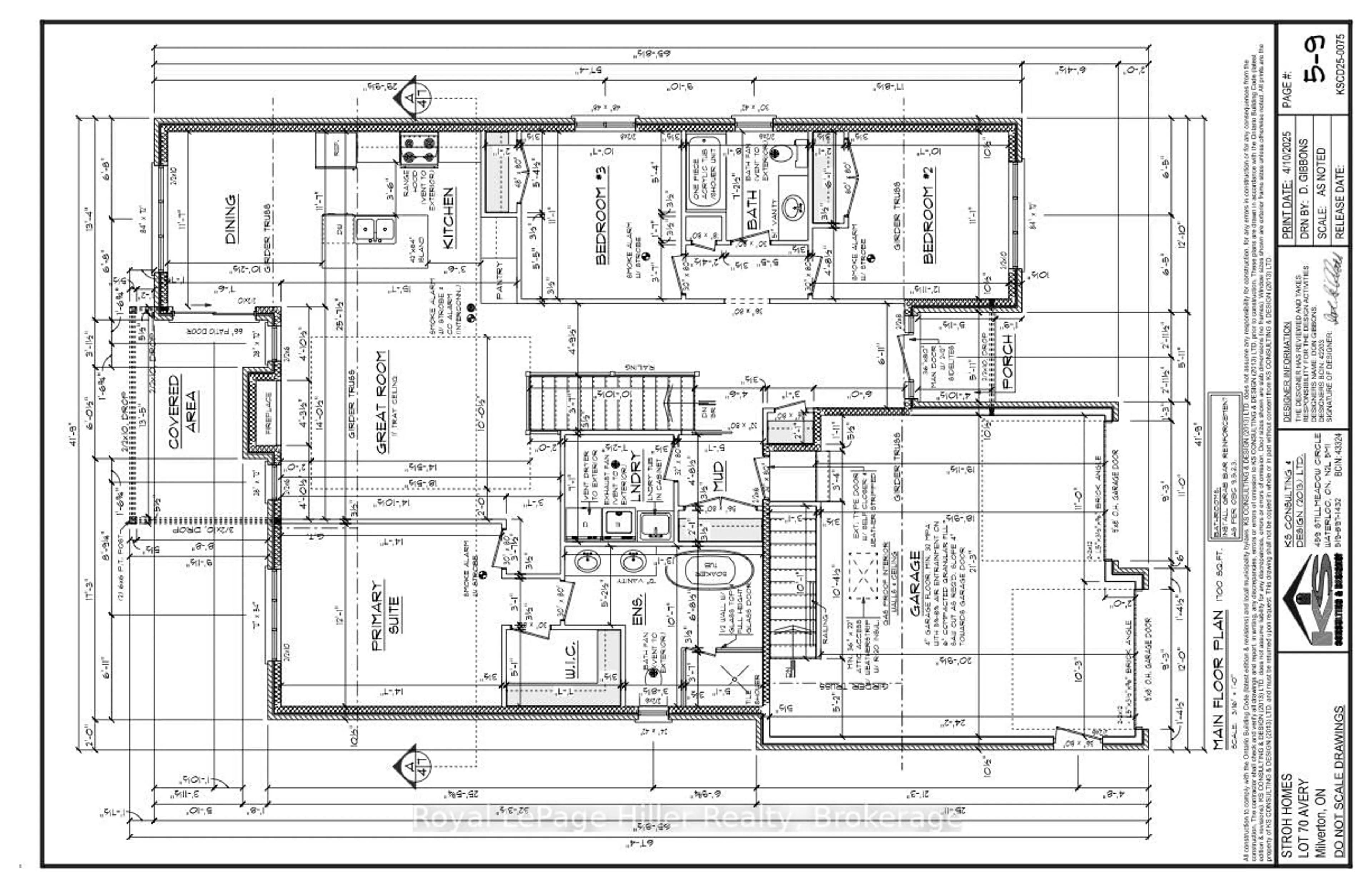 Floor plan for 25 Avery Pl, Perth East Ontario N0K 1M0
