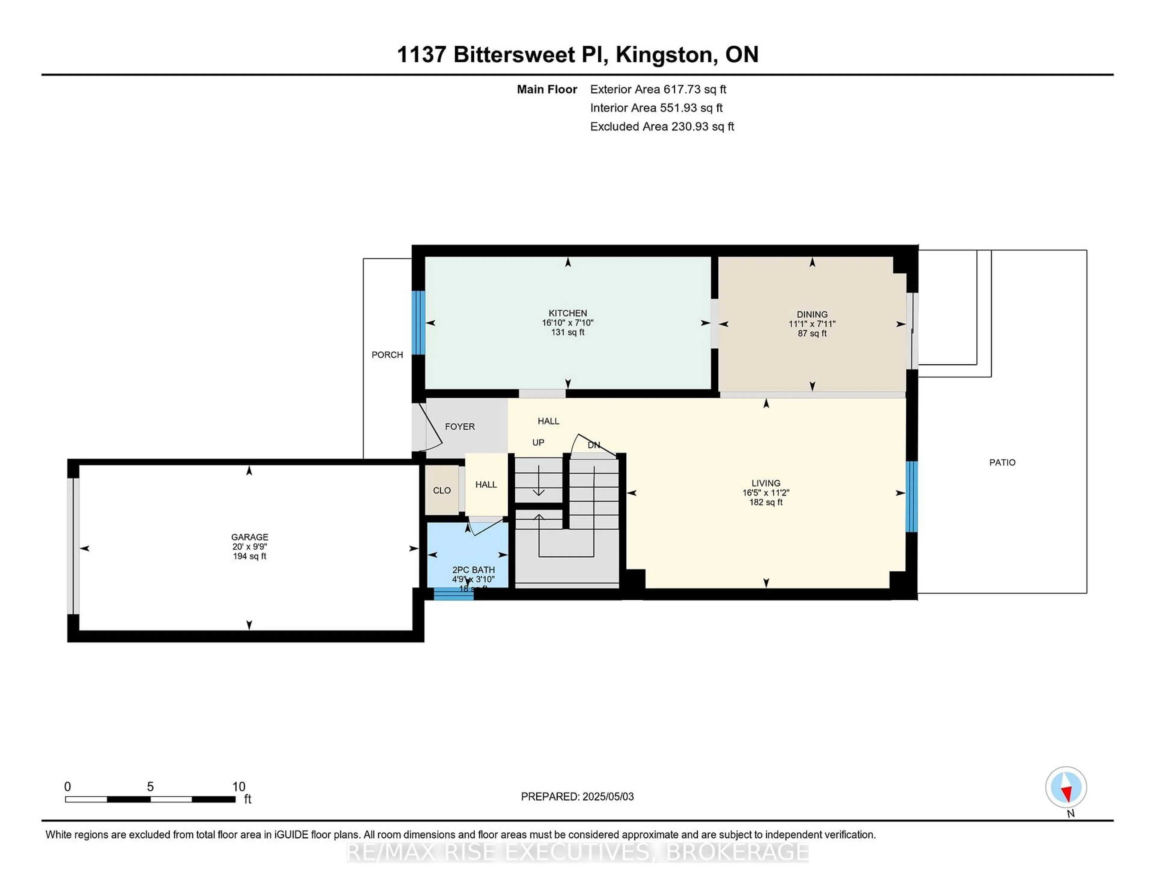 Floor plan for 1137 Bittersweet Pl, Kingston Ontario K7P 2G7