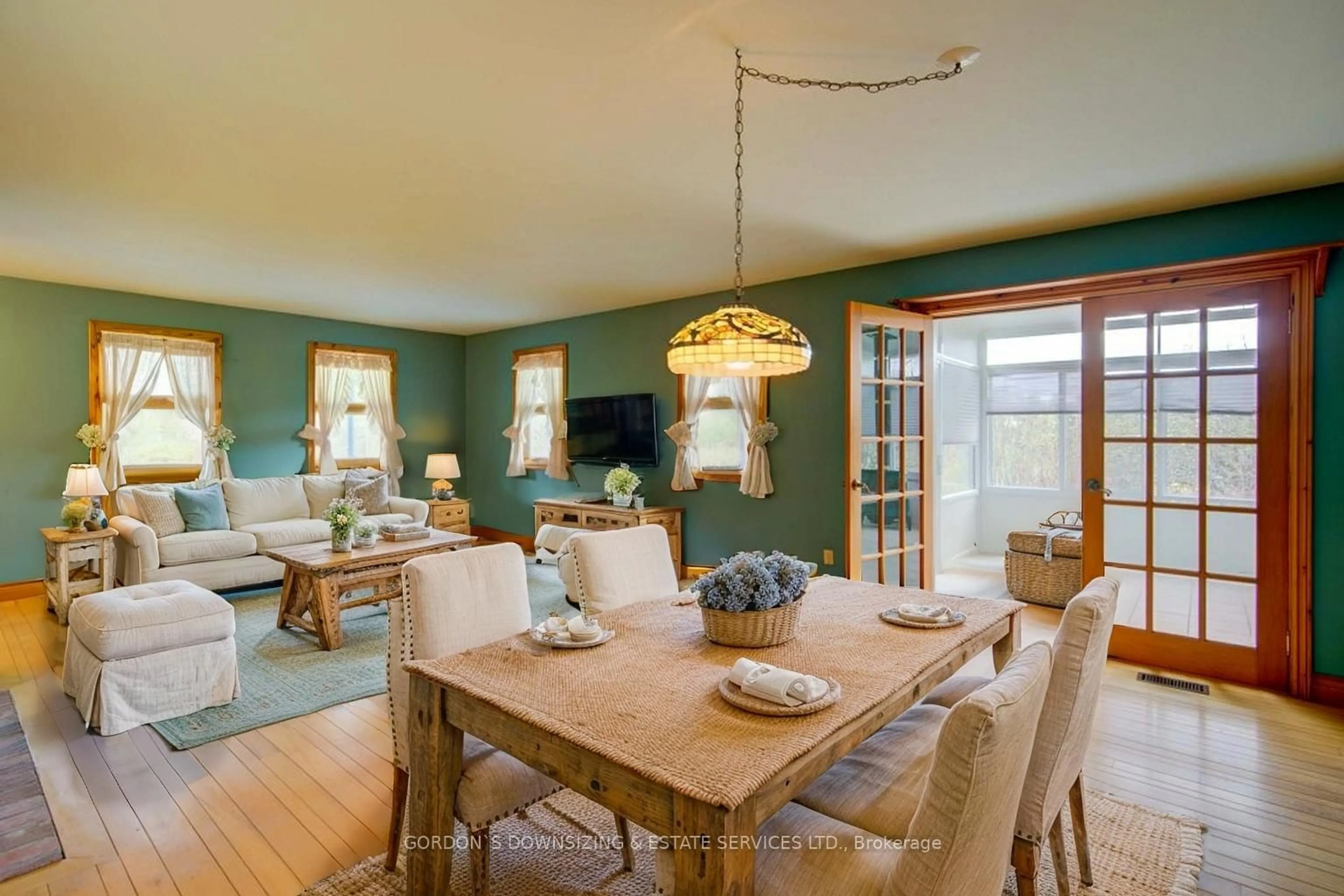 Dining room, wood/laminate floor for 426 Fiddick Rd, Cramahe Ontario K0K 1H0