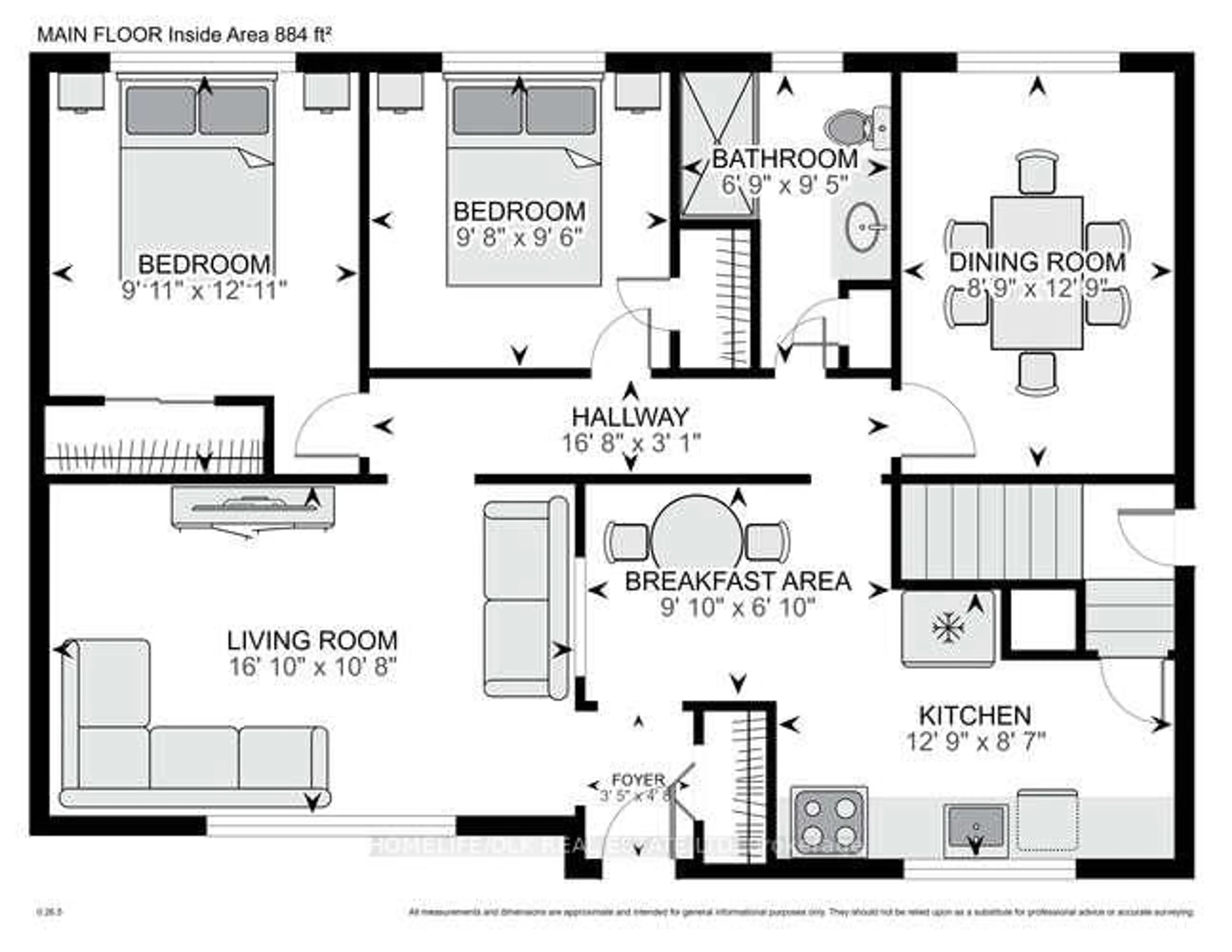Floor plan for 25 Sunset Blvd, Brockville Ontario K6V 3G3