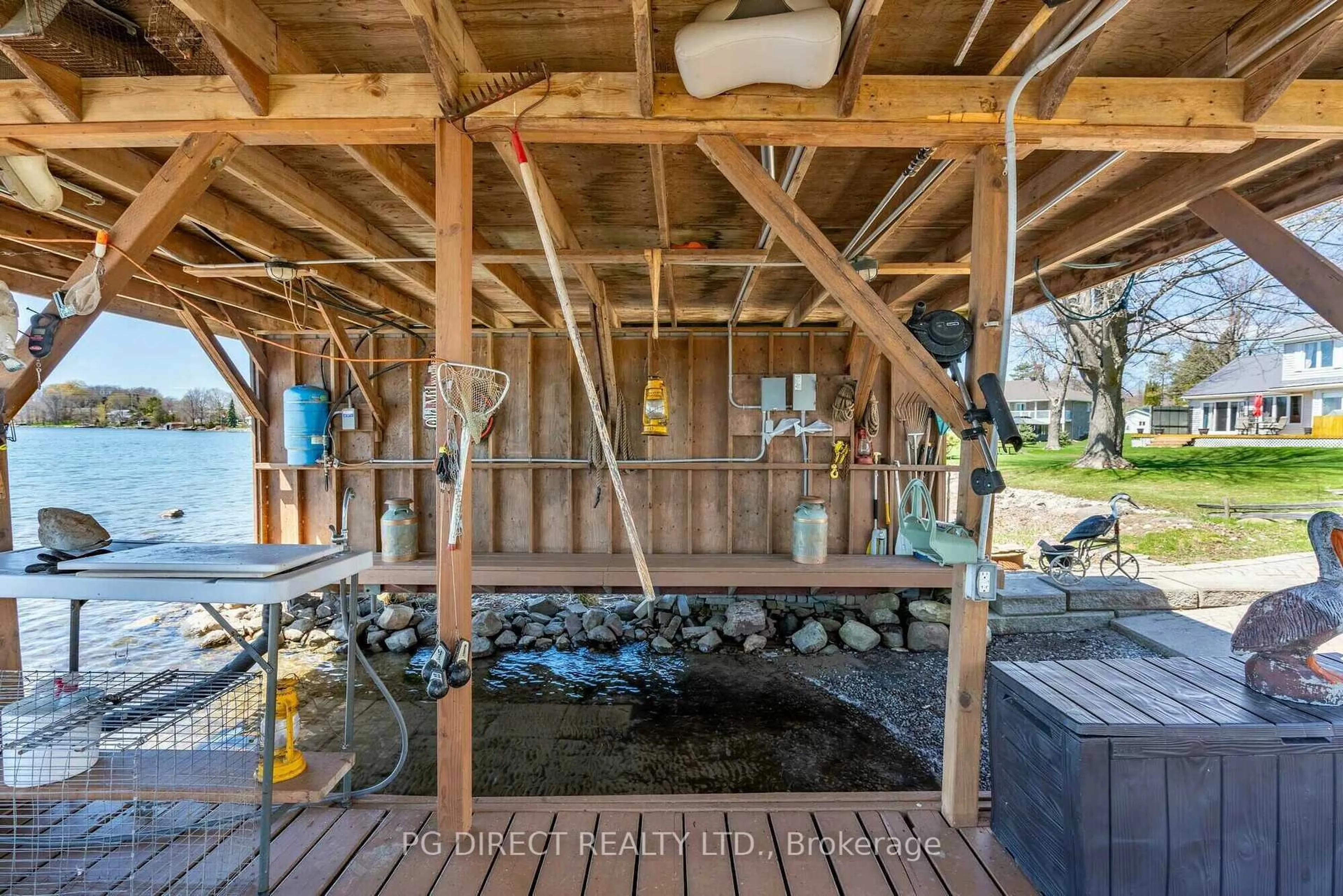 Patio, water/lake/river/ocean view for 14 Gullymeade Rd, Edwardsburgh/Cardinal Ontario K0E 1E0