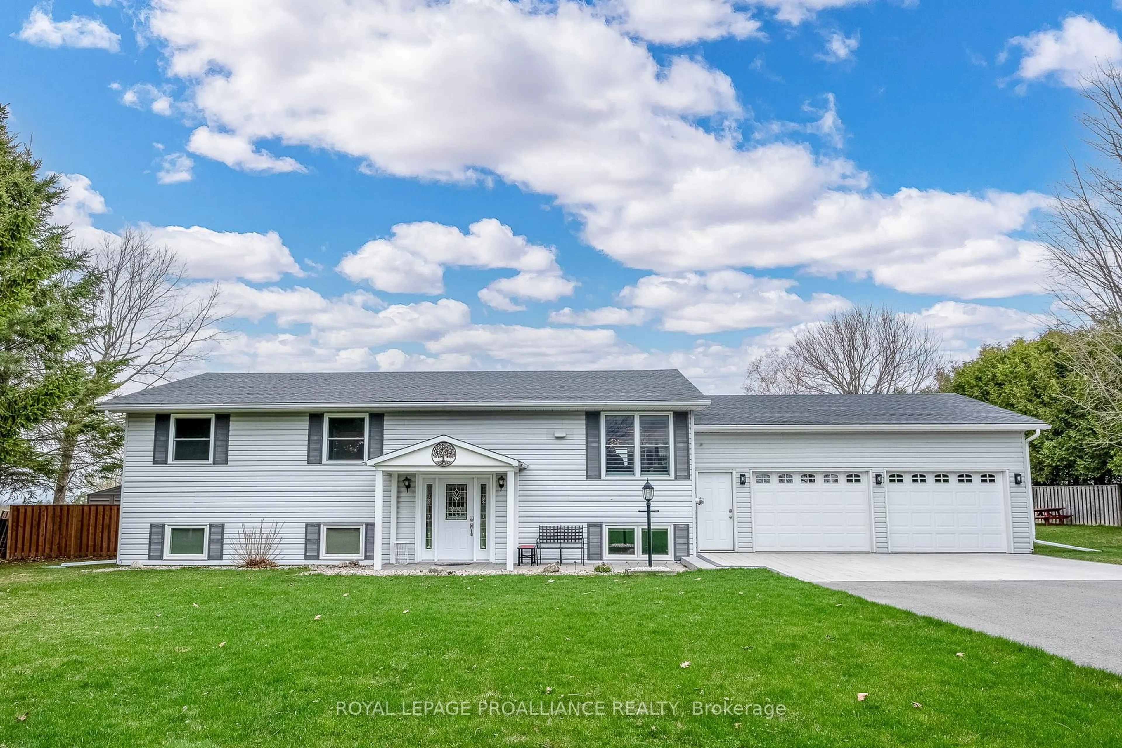 Home with vinyl exterior material, street for 9698 Corkery Rd, Hamilton Township Ontario K0K 1C0