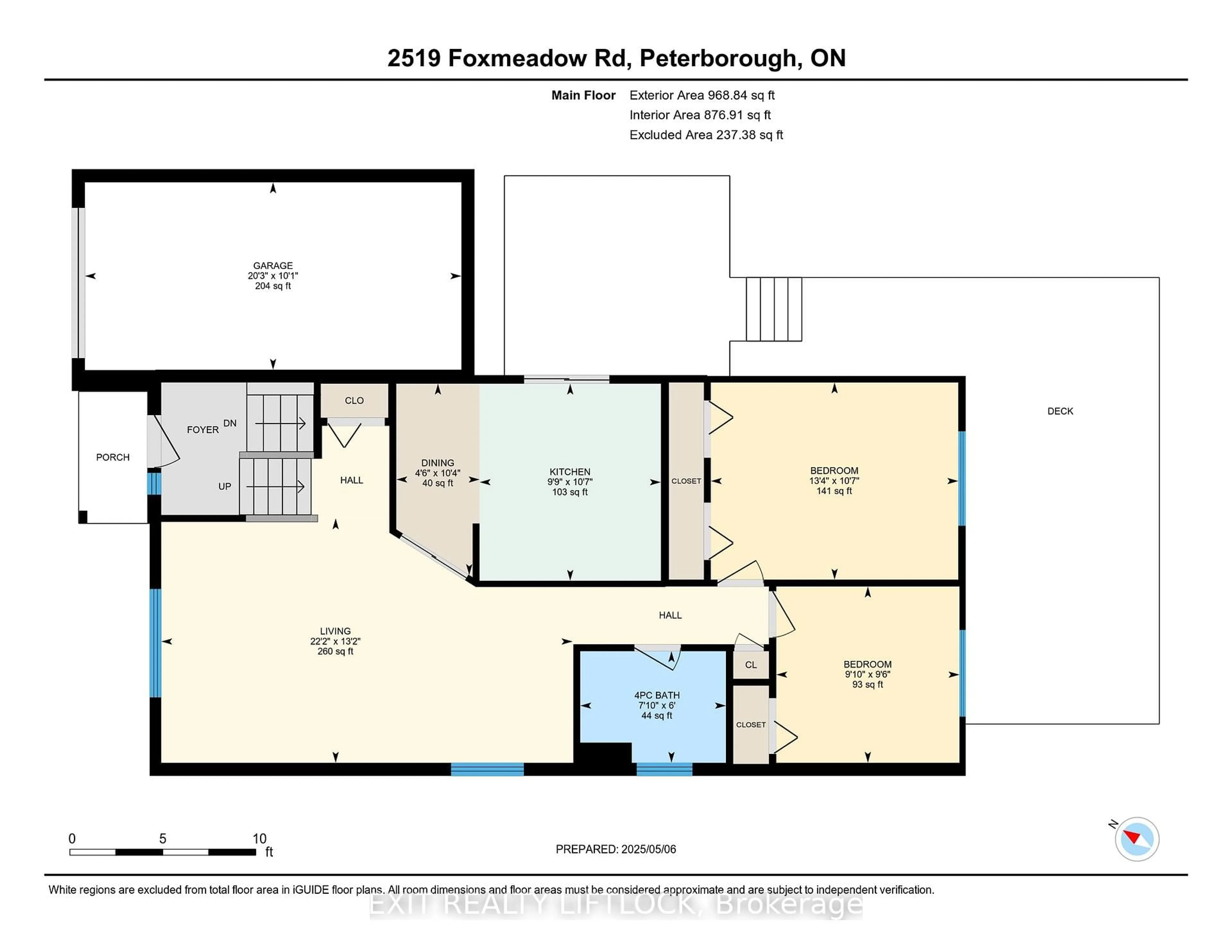 Floor plan for 2519 Foxmeadow Rd, Peterborough East Ontario K9L 1X2