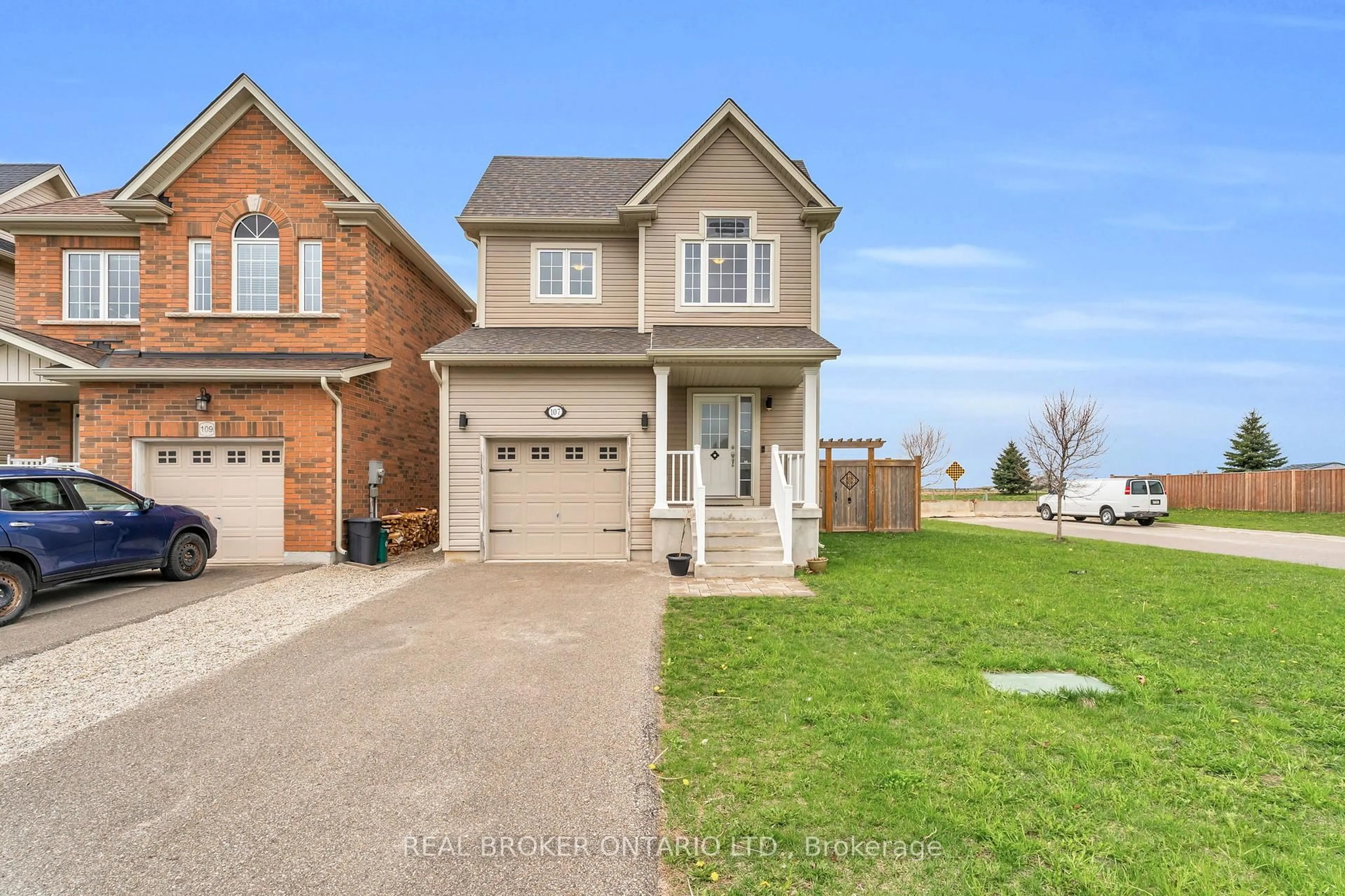 Home with brick exterior material, street for 107 Courtney Street N/A, Centre Wellington Ontario N1M 0E3