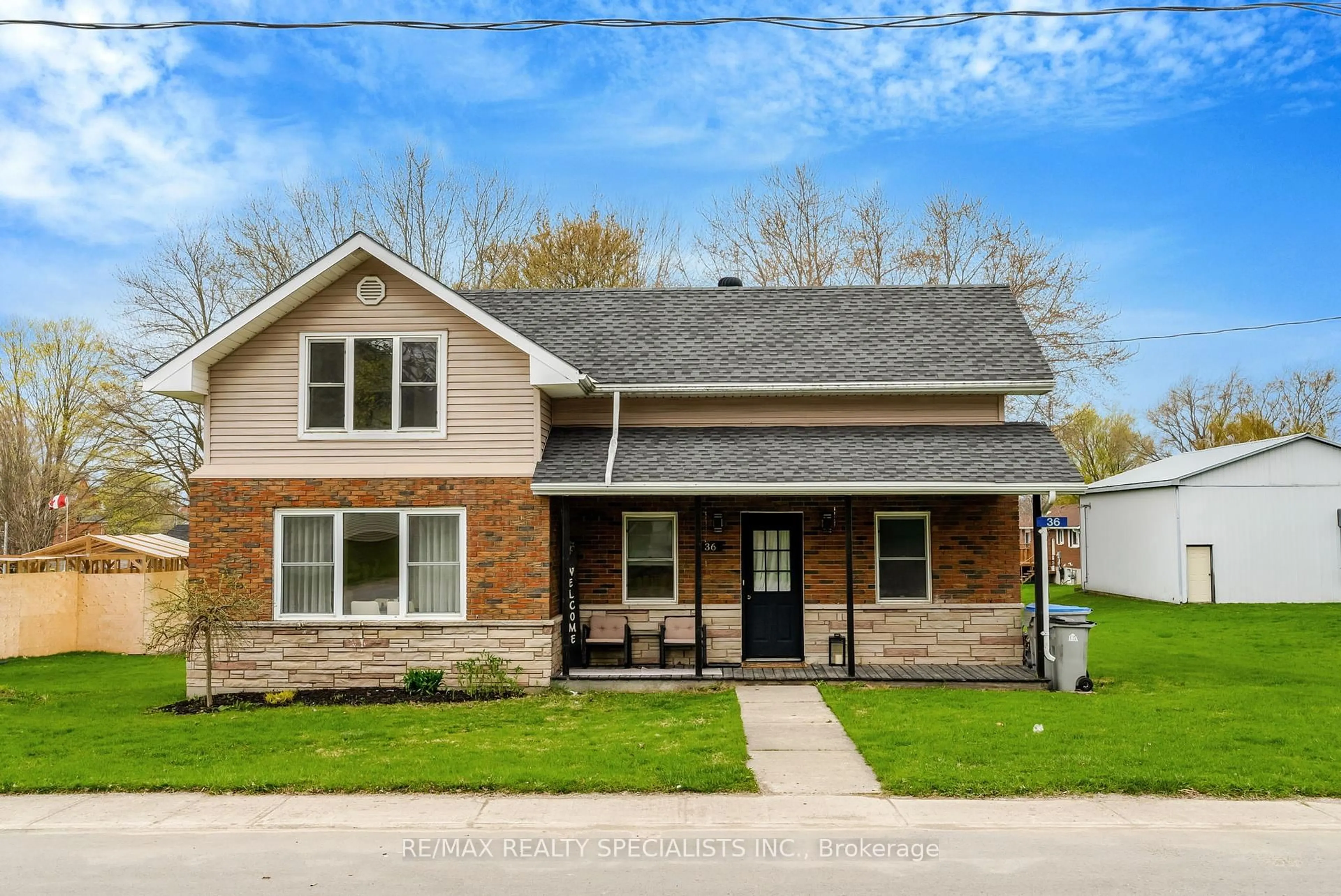 Home with brick exterior material, street for 36 Clyde St, Morris-Turnberry Ontario N0G 1G0