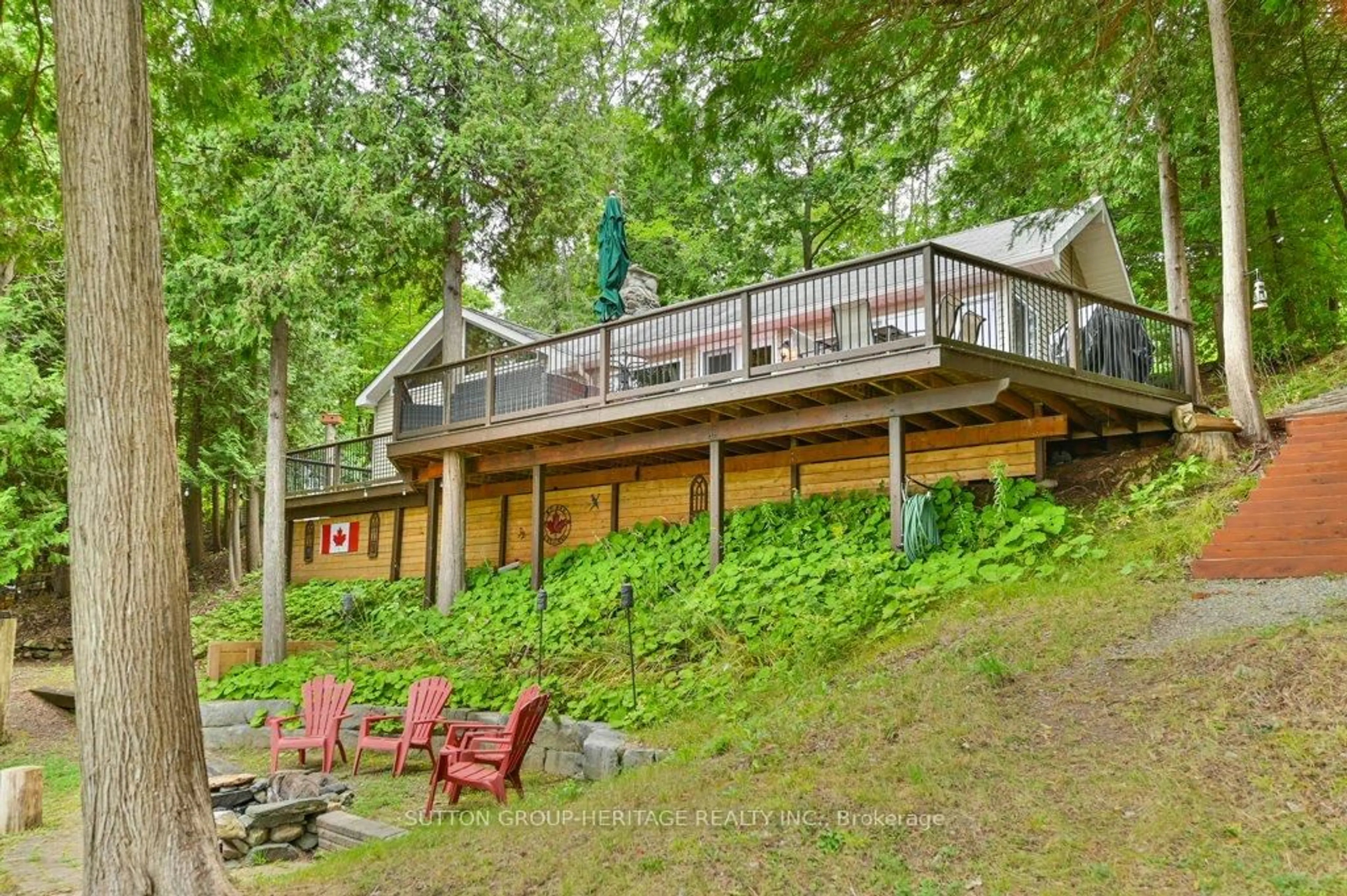 Patio, water/lake/river/ocean view for 224 Shoreline Lane, Madoc Ontario K0K 2K0
