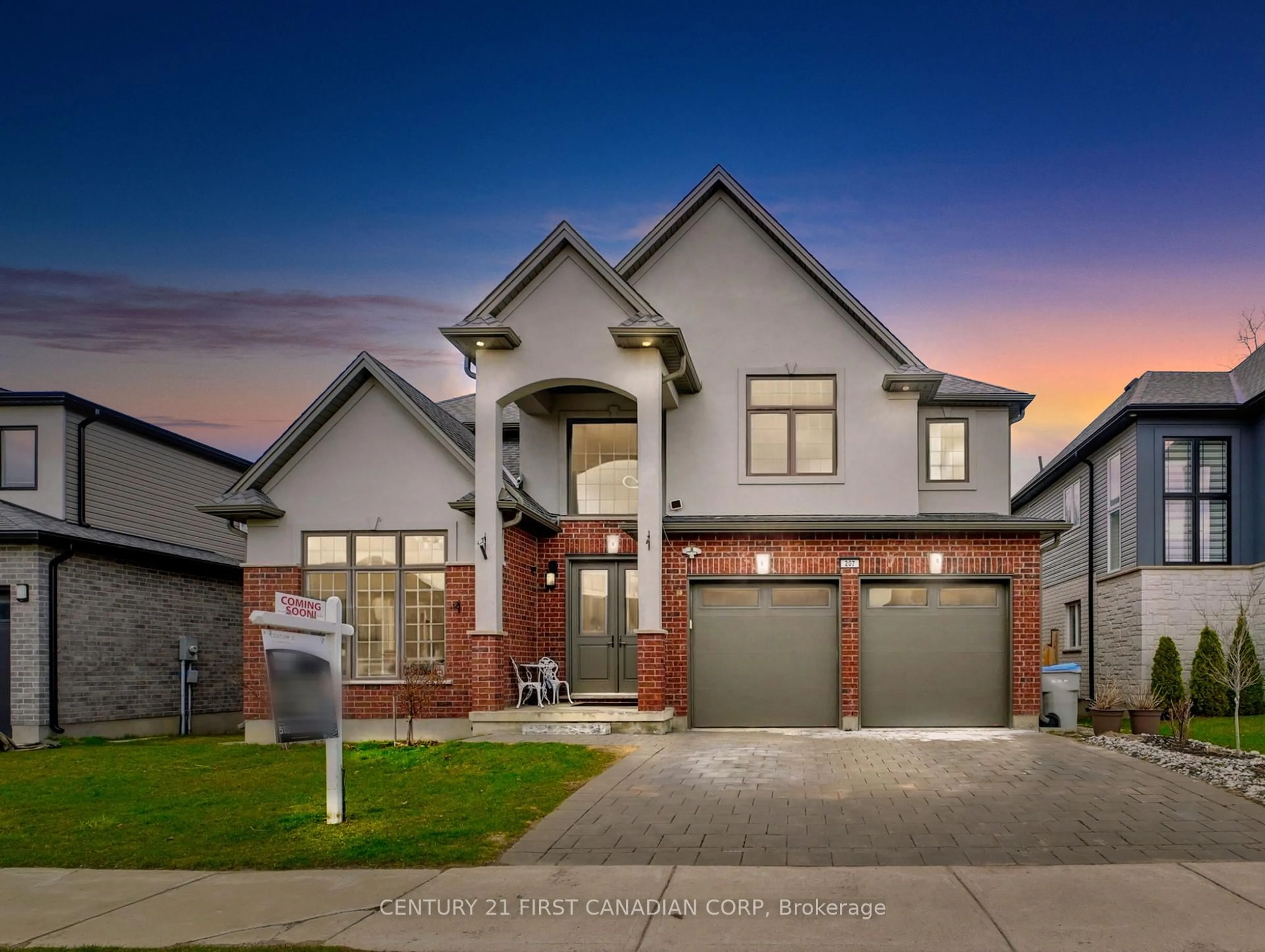 Home with brick exterior material, street for 207 UNION Ave, Middlesex Centre Ontario N0L 1R0