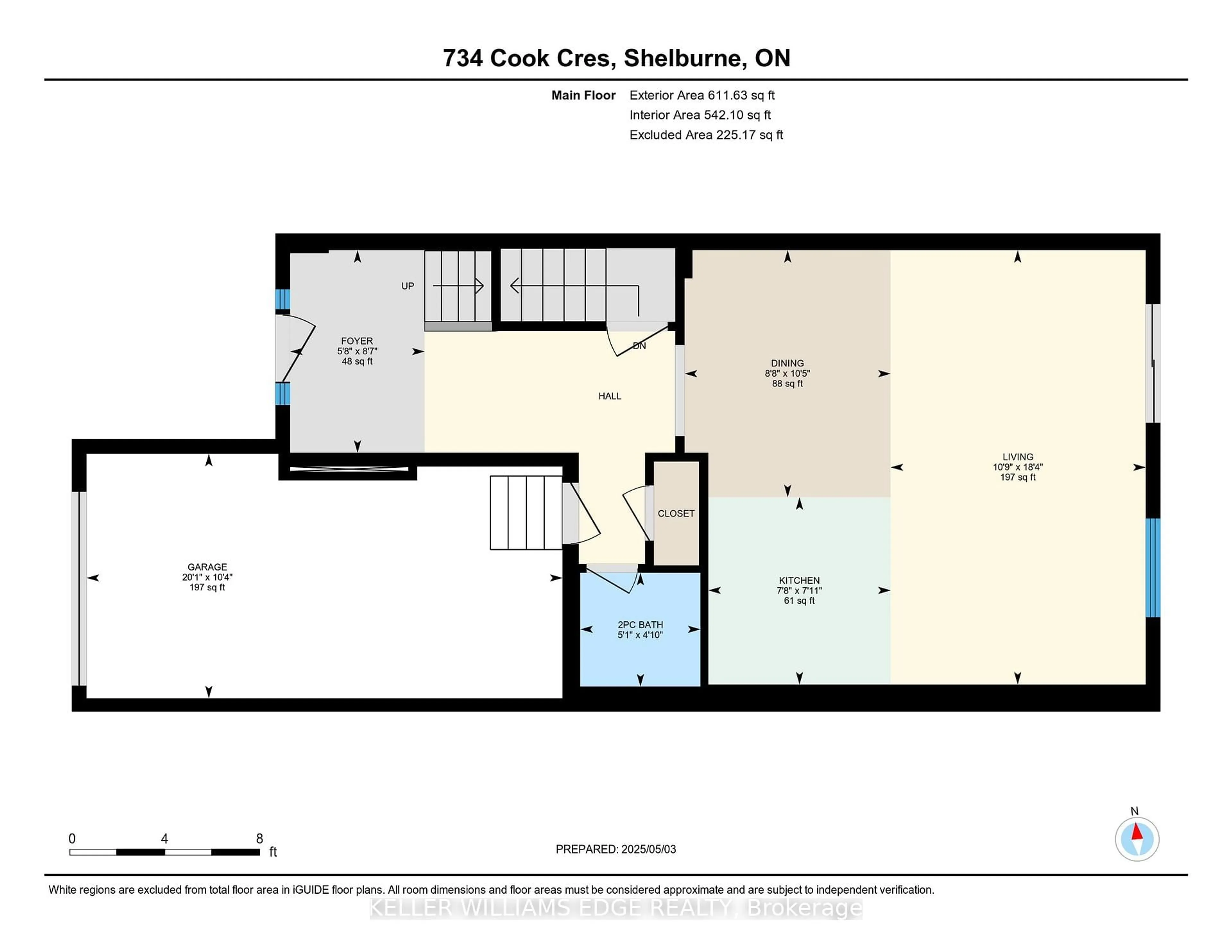 Floor plan for 734 Cook Cres, Shelburne Ontario L9V 3V2