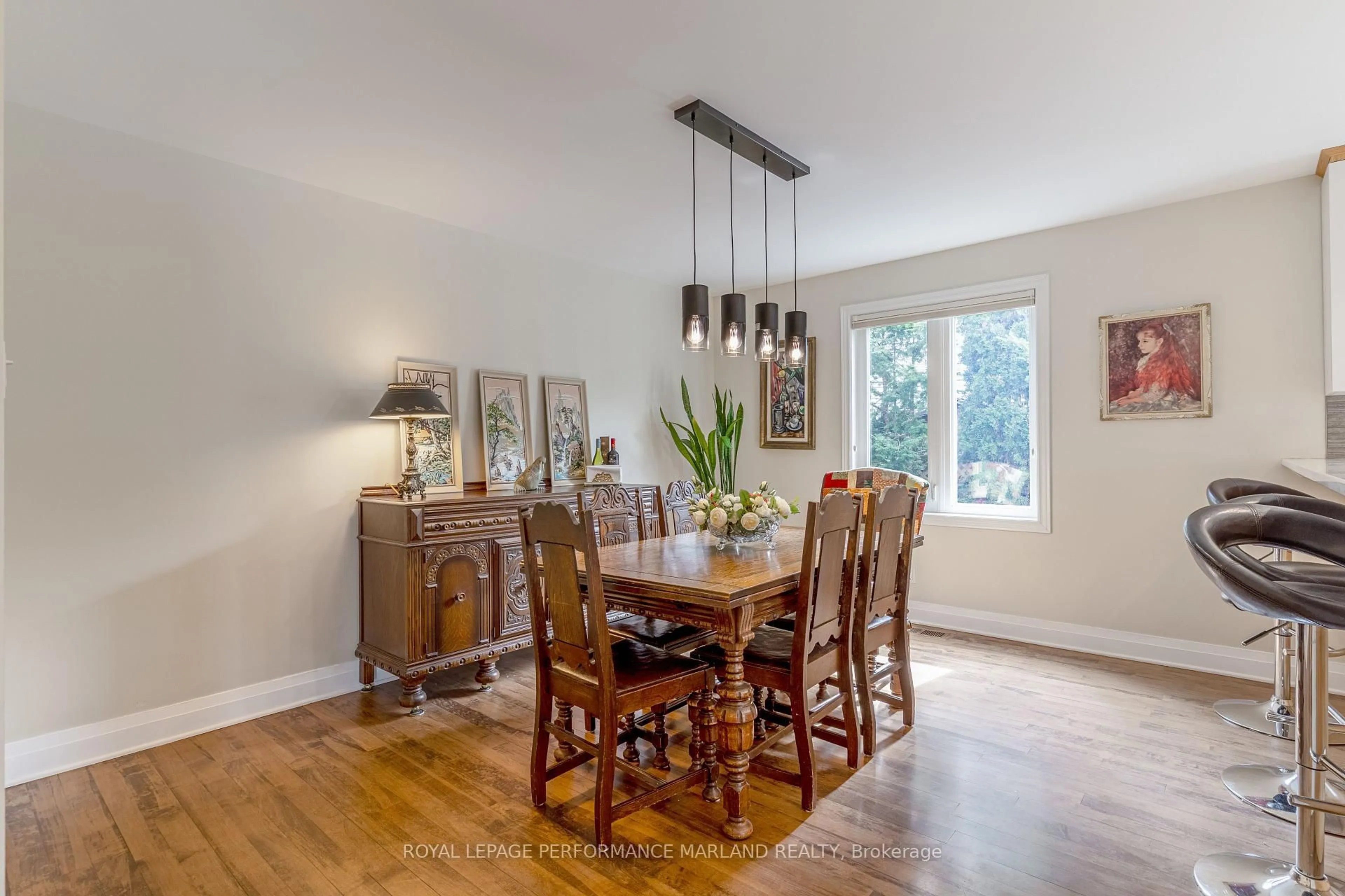 Dining room, wood/laminate floor for 62 Hackett St, Ottawa Ontario K1V 0P5