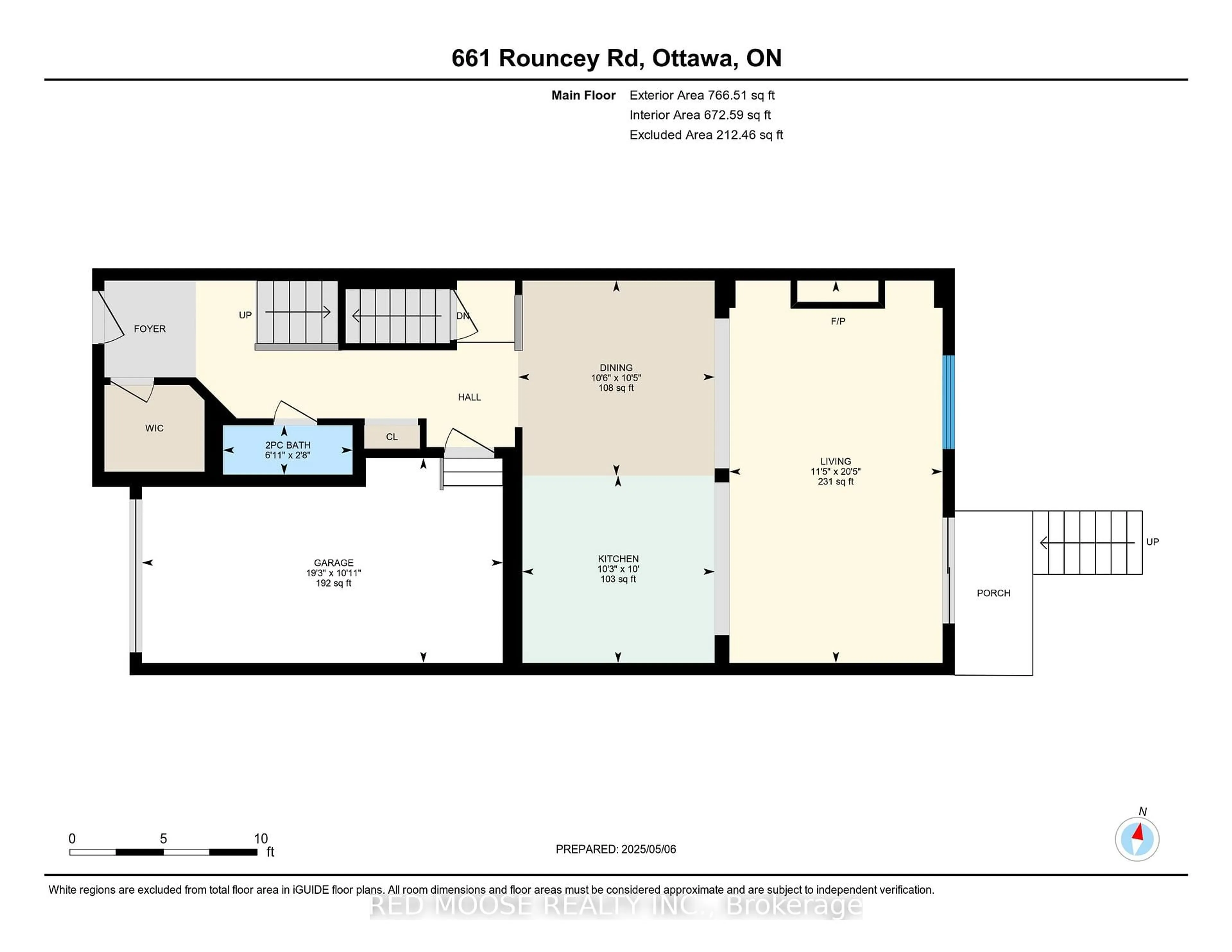 Floor plan for 661 Rouncey Rd, Ottawa Ontario K2V 0P9