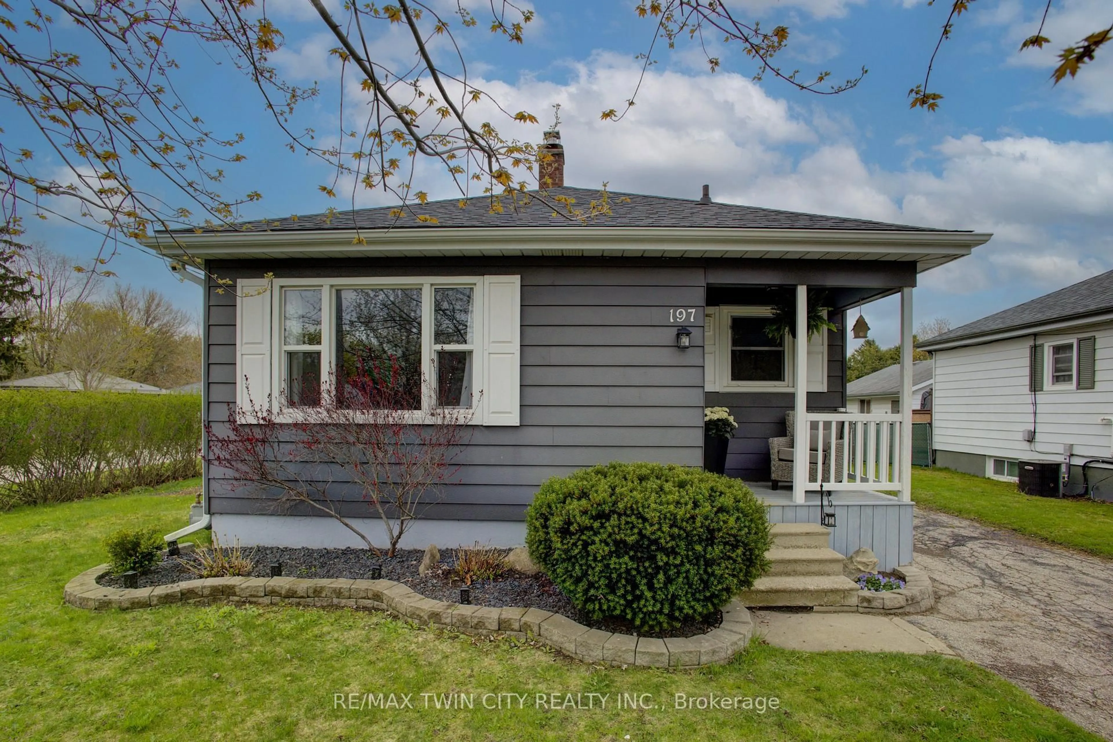 Home with vinyl exterior material, street for 197 Butler St, Woodstock Ontario N4S 3A8