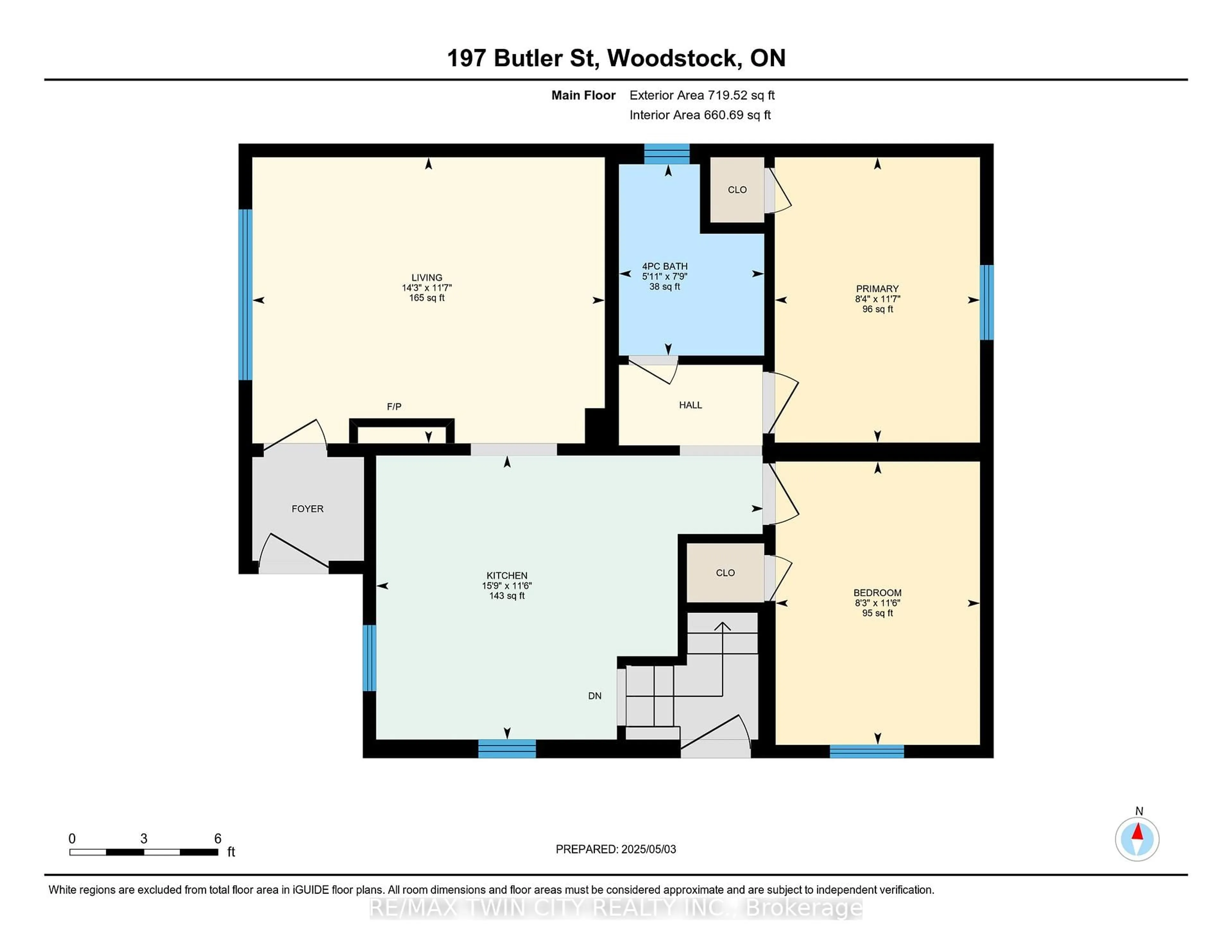 Floor plan for 197 Butler St, Woodstock Ontario N4S 3A8