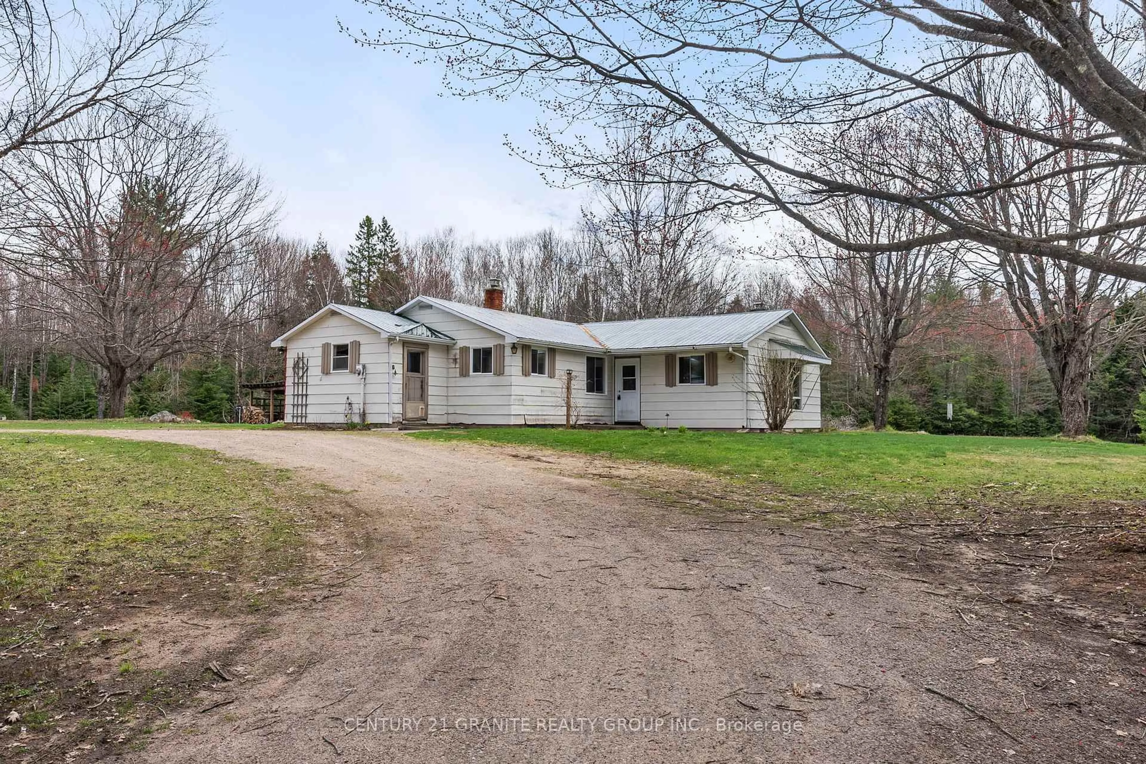 A pic from outside/outdoor area/front of a property/back of a property/a pic from drone, street for 1508 Fort Stewart Rd, Bancroft Ontario K0L 1C0