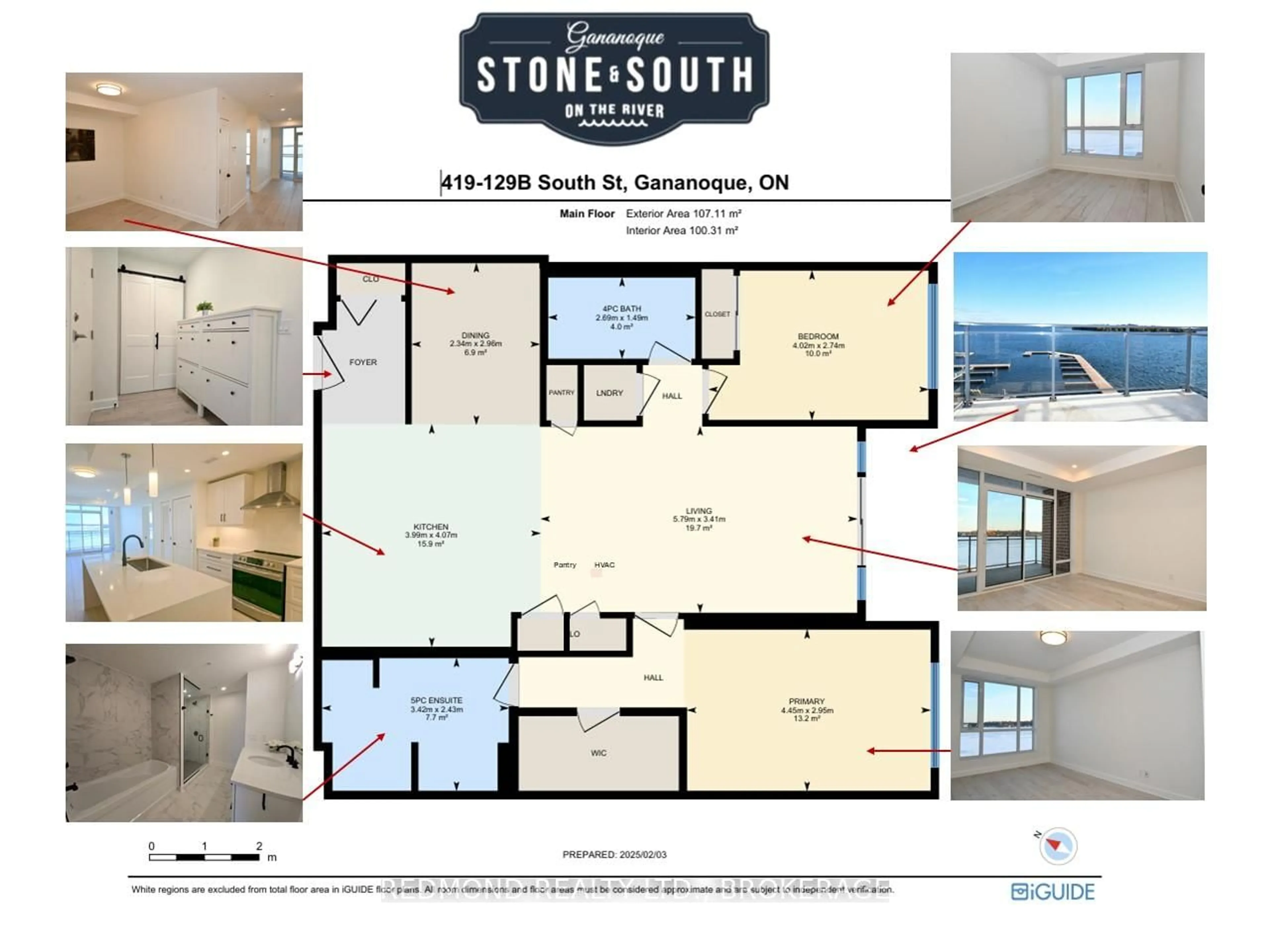 Floor plan for 129B SOUTH St #419, Gananoque Ontario K7G 1A9