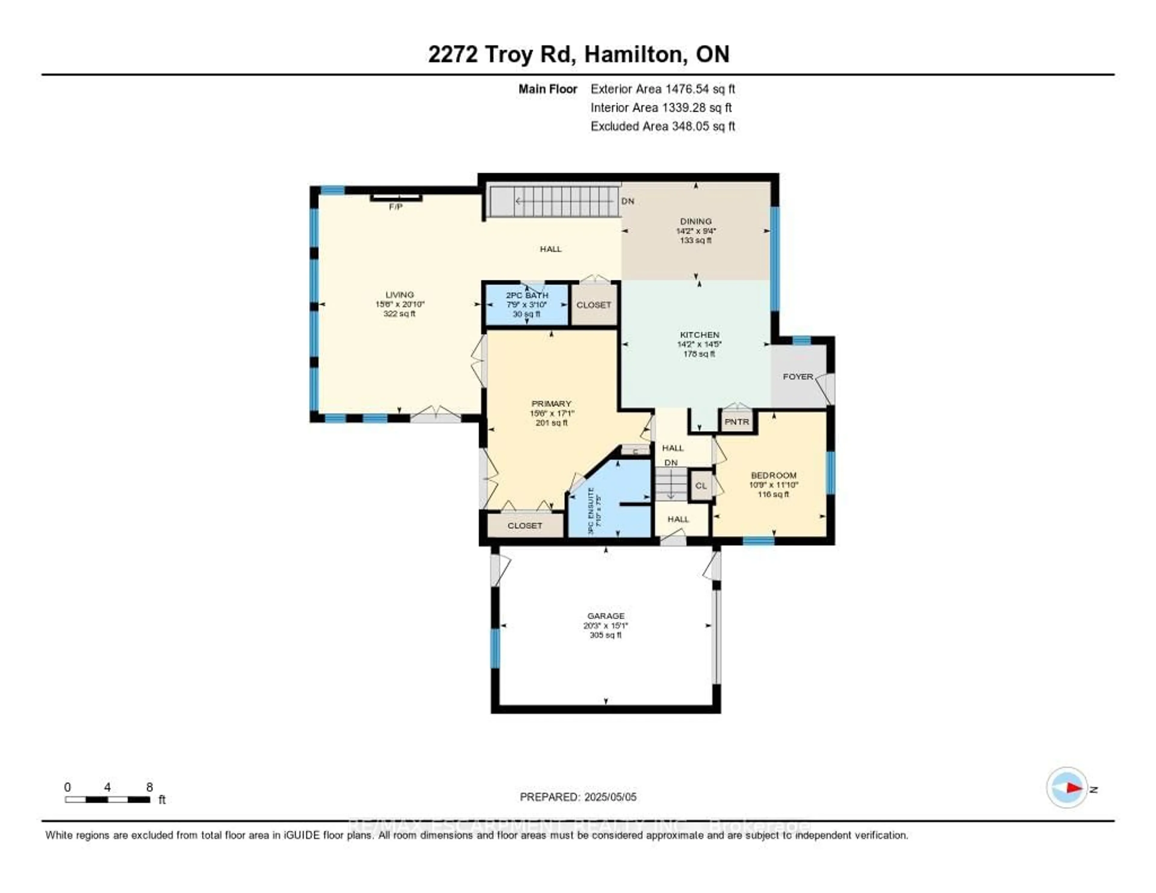 Floor plan for 2272 Troy Rd, Hamilton Ontario L0R 2B0