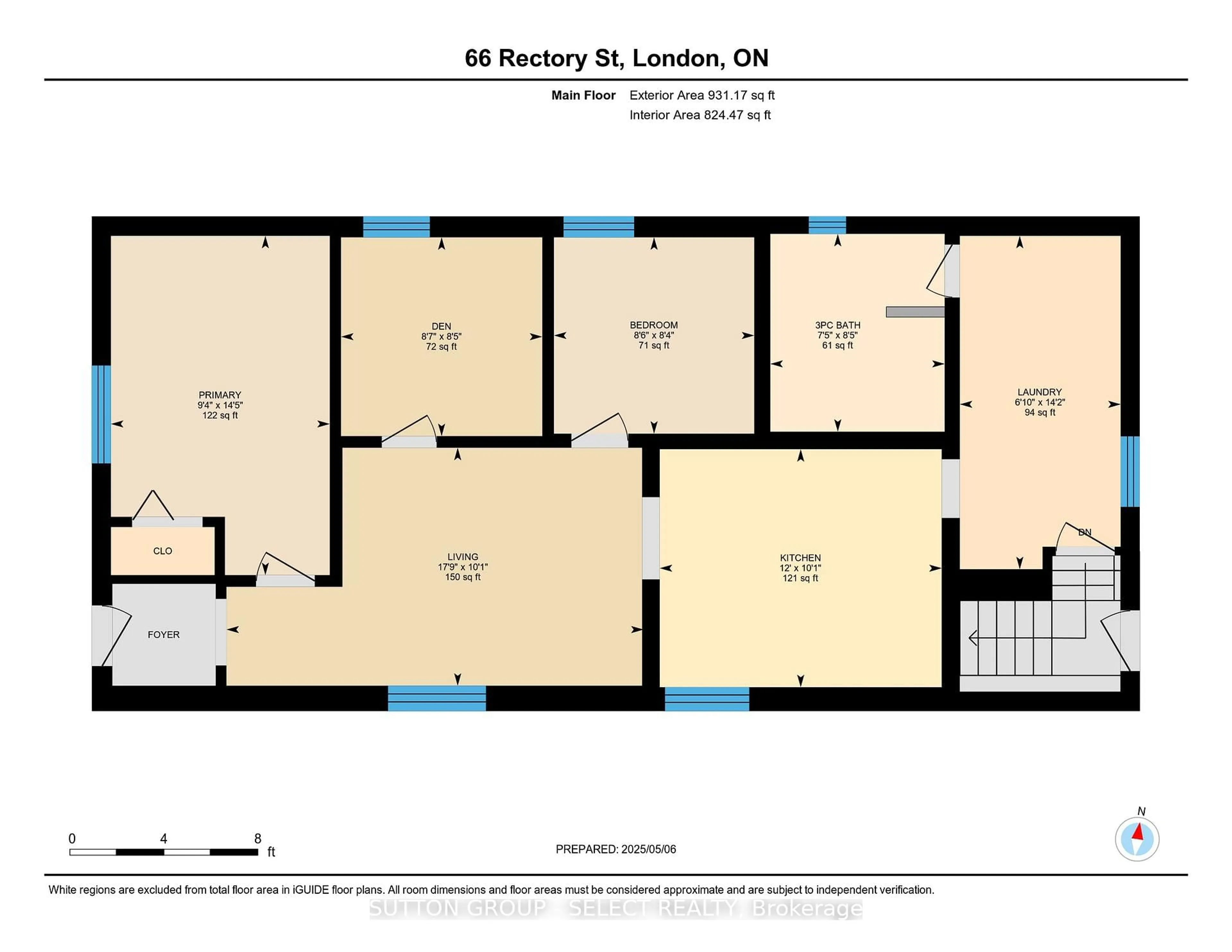 Floor plan for 66 Rectory St, London East Ontario N5Z 1Z8