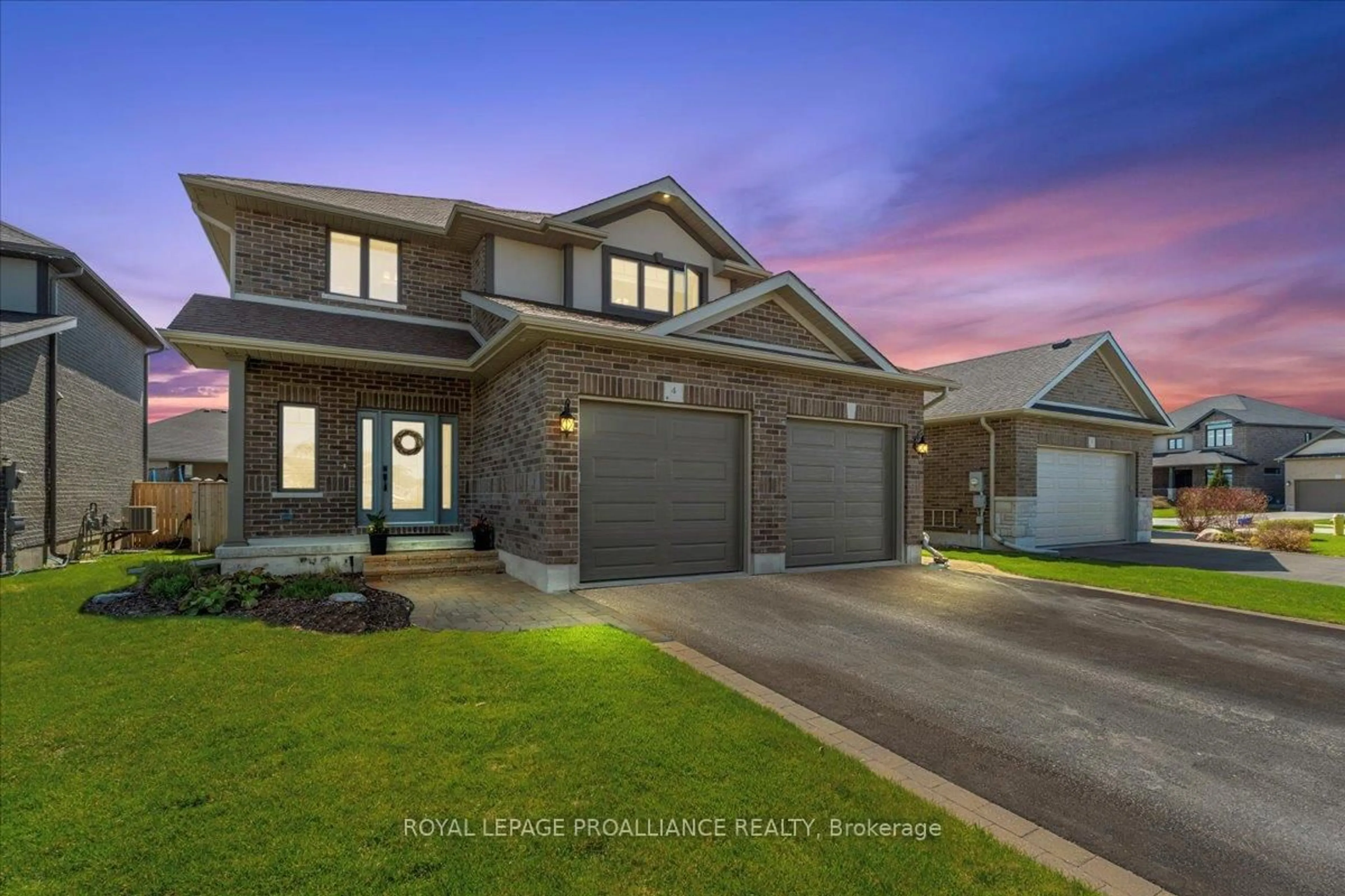 Home with brick exterior material, street for 4 Trinity Crt, Belleville Ontario K8N 0E7