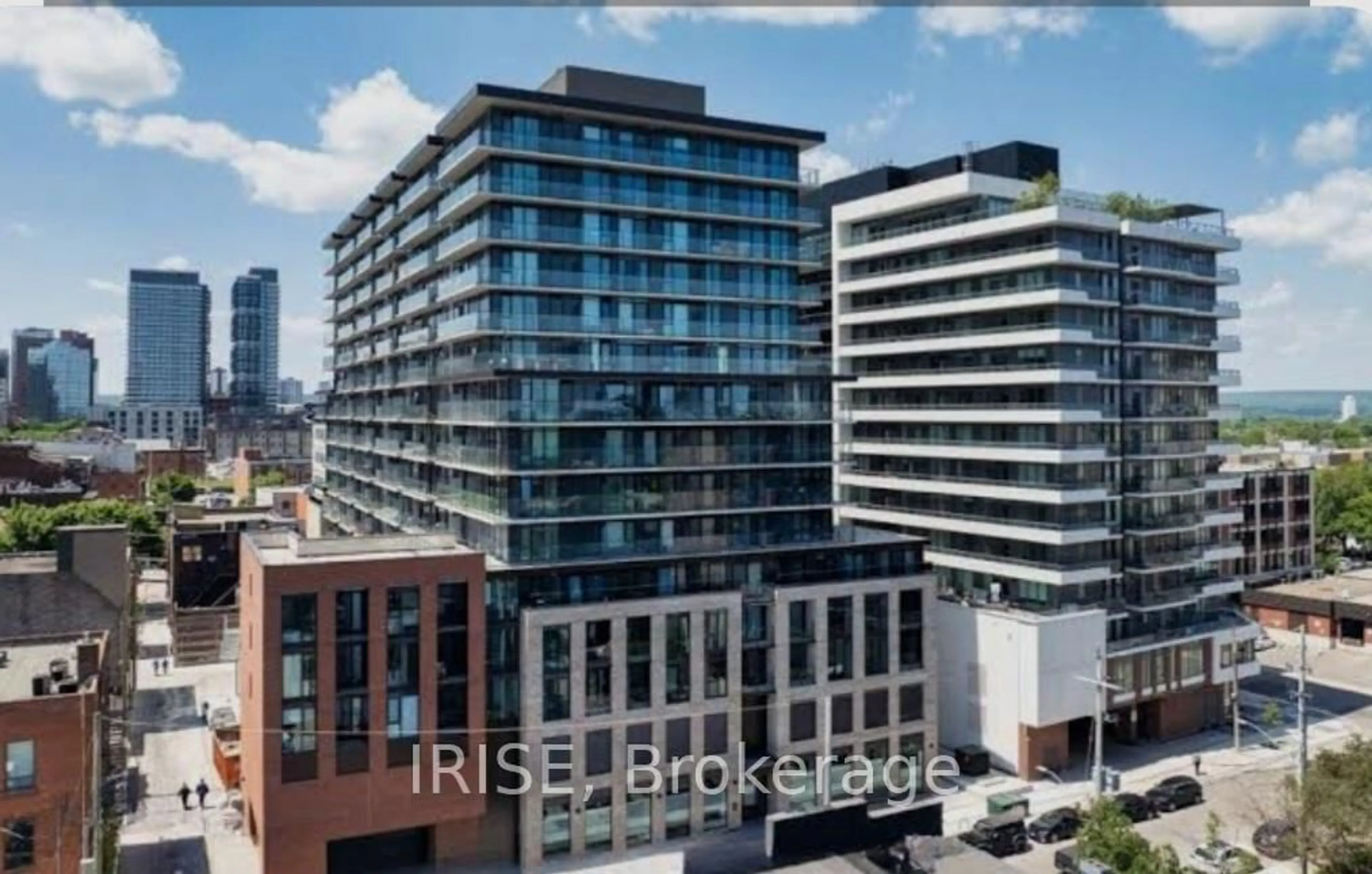A pic from outside/outdoor area/front of a property/back of a property/a pic from drone, city buildings view from balcony for 1 Jarvis St #306, Hamilton Ontario L8R 3J2