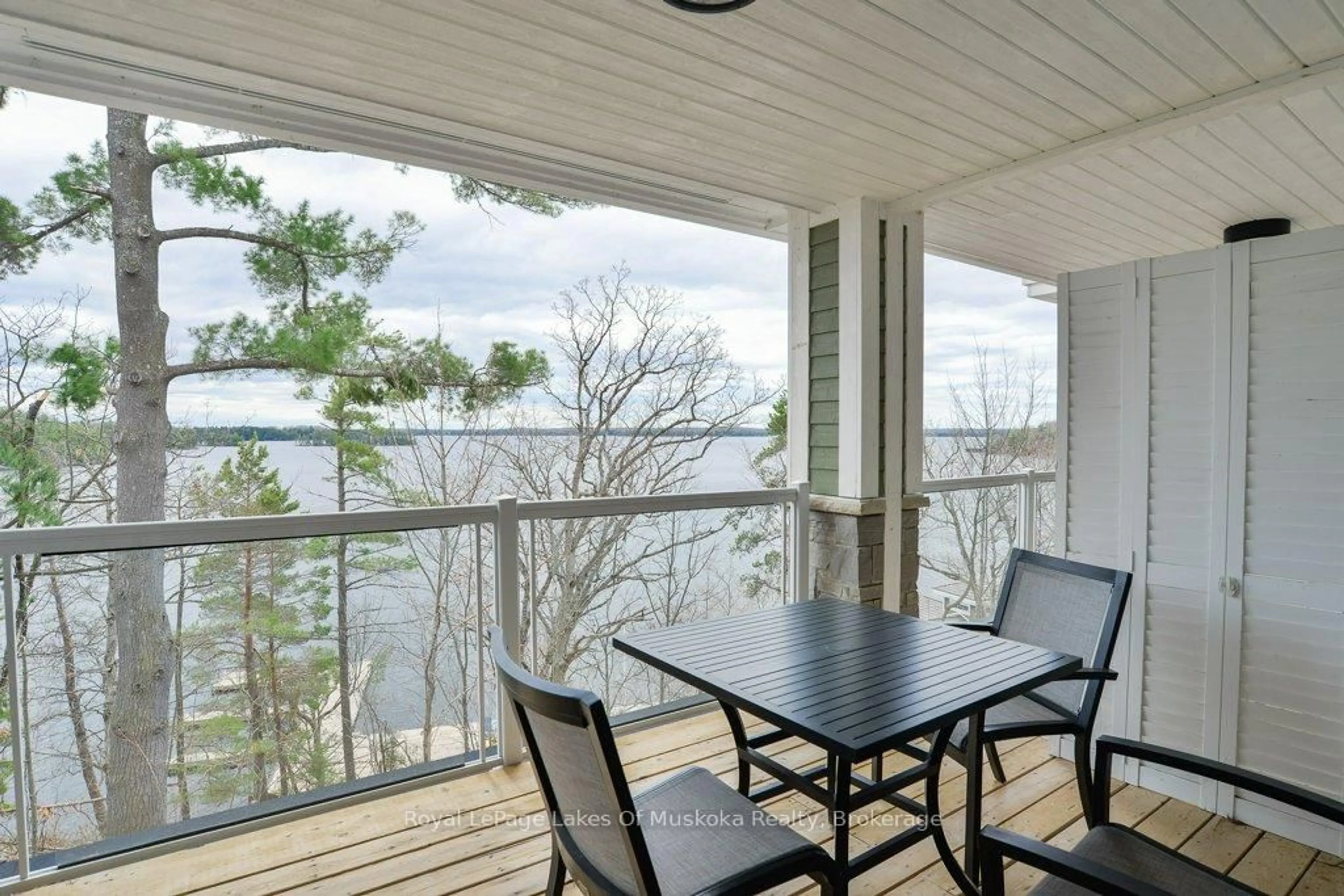 Patio, water/lake/river/ocean view for 1869 Muskoka Rd 118 Rd #6, Muskoka Lakes Ontario P1L 1W8